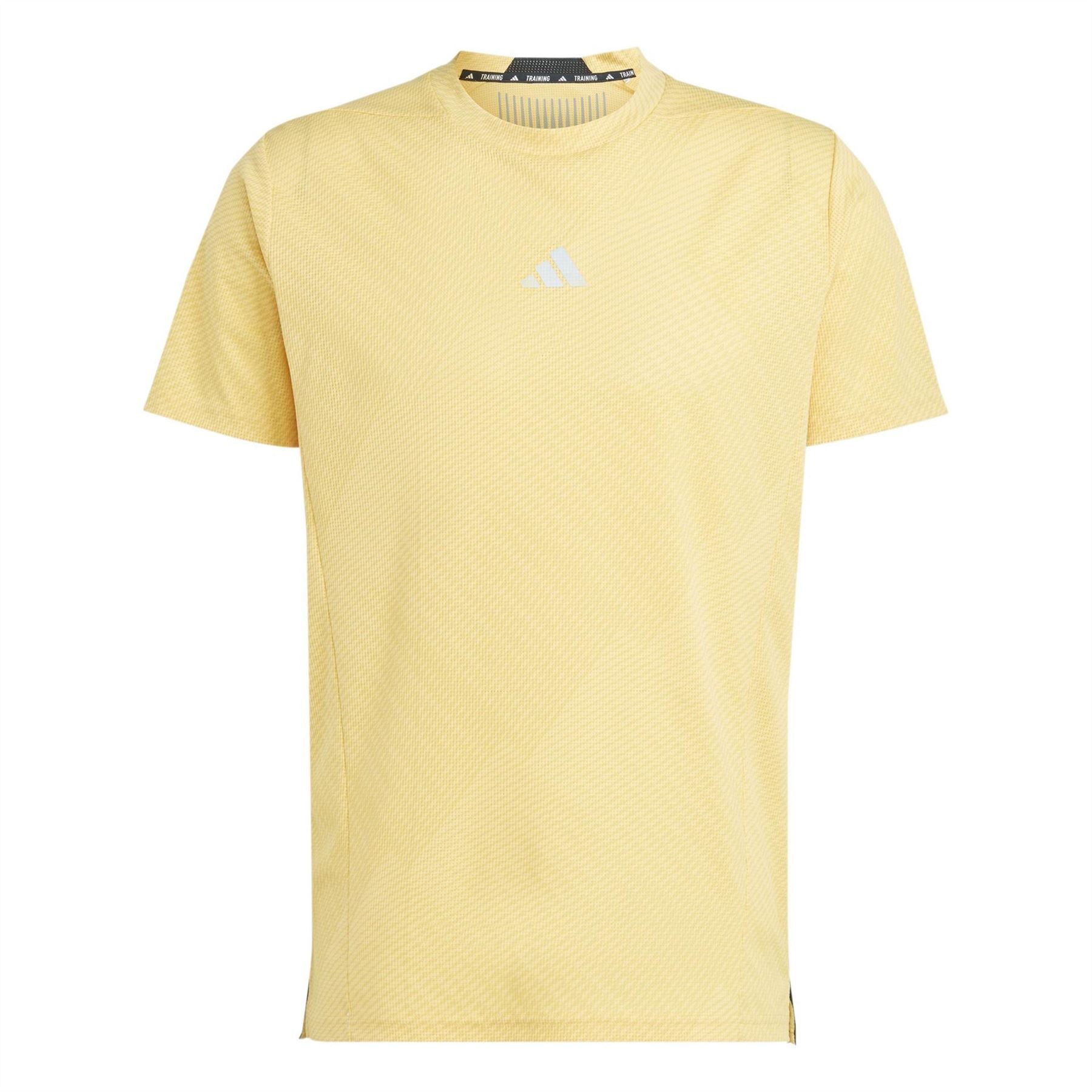 adidas Crew Neck Ribbed Collar Short Sleeve Jersey T-Shirt