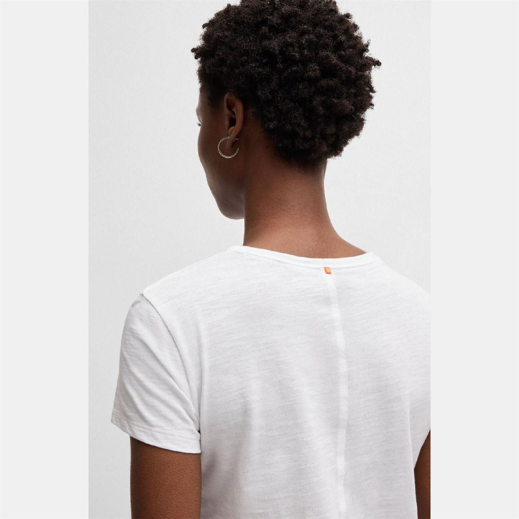 Boss Elsa Regular Fit T-Shirt In Slub Cotton