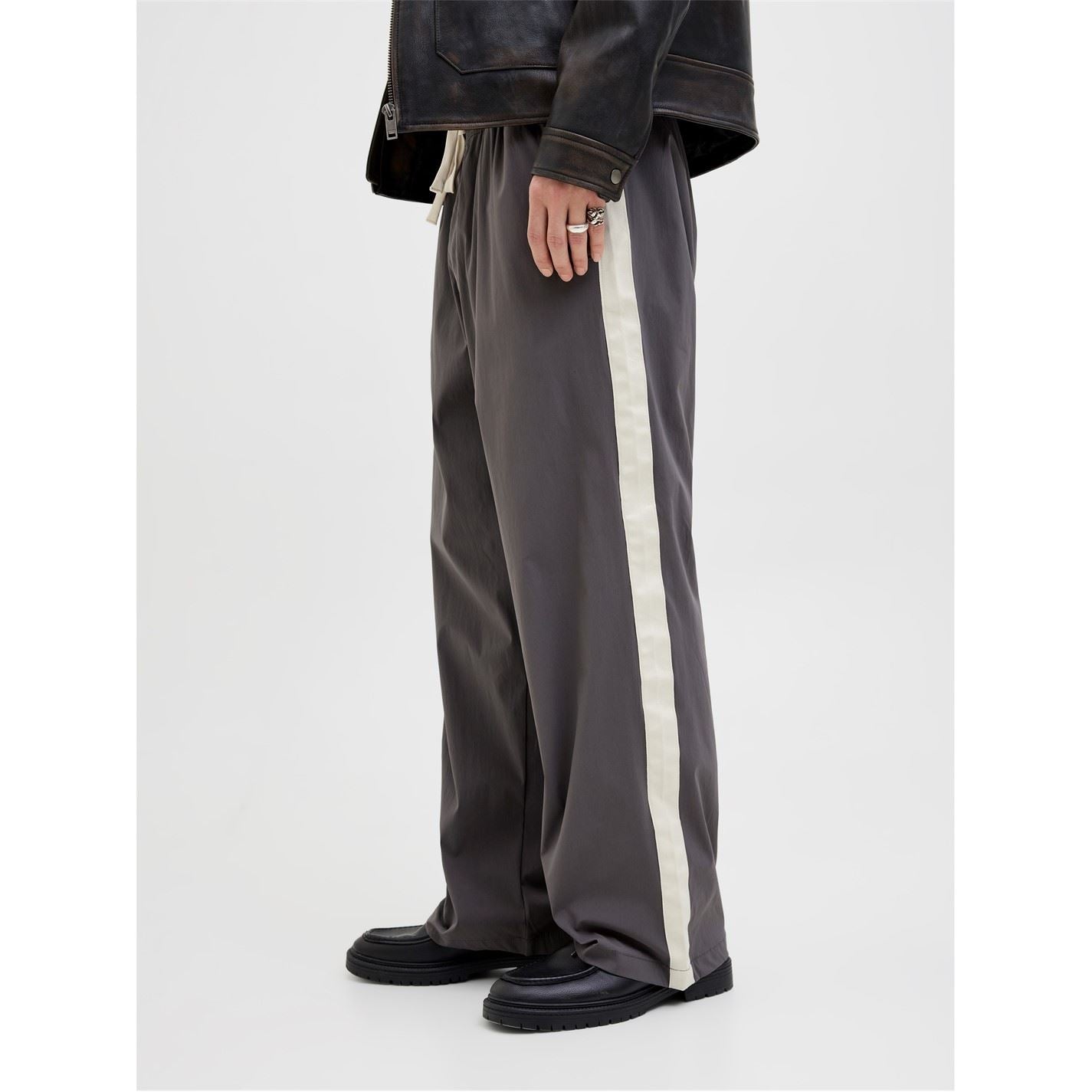 Jack and Jones Owen Stripe Patterned Wide Leg Joggers