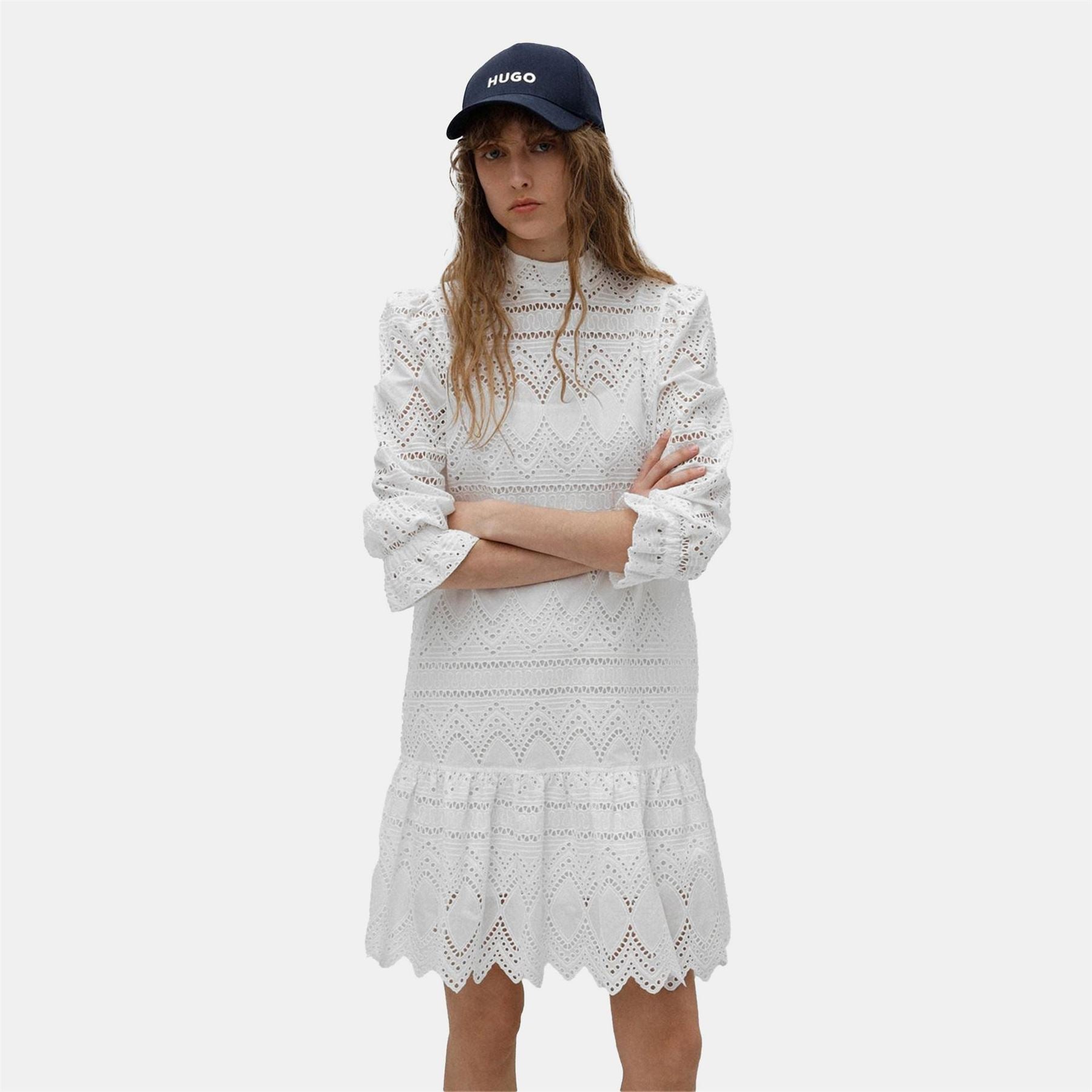 Hugo Kalina High Neck Midi Dress
