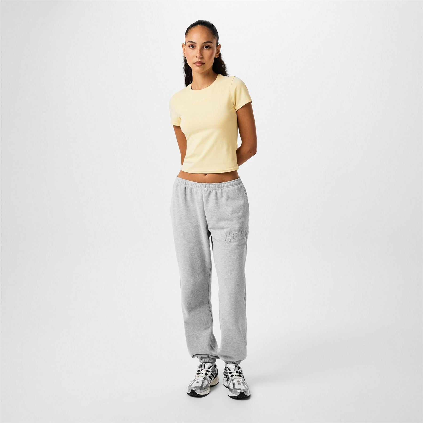 Jack Wills Graphic Cropped Slim Fit T-Shirt