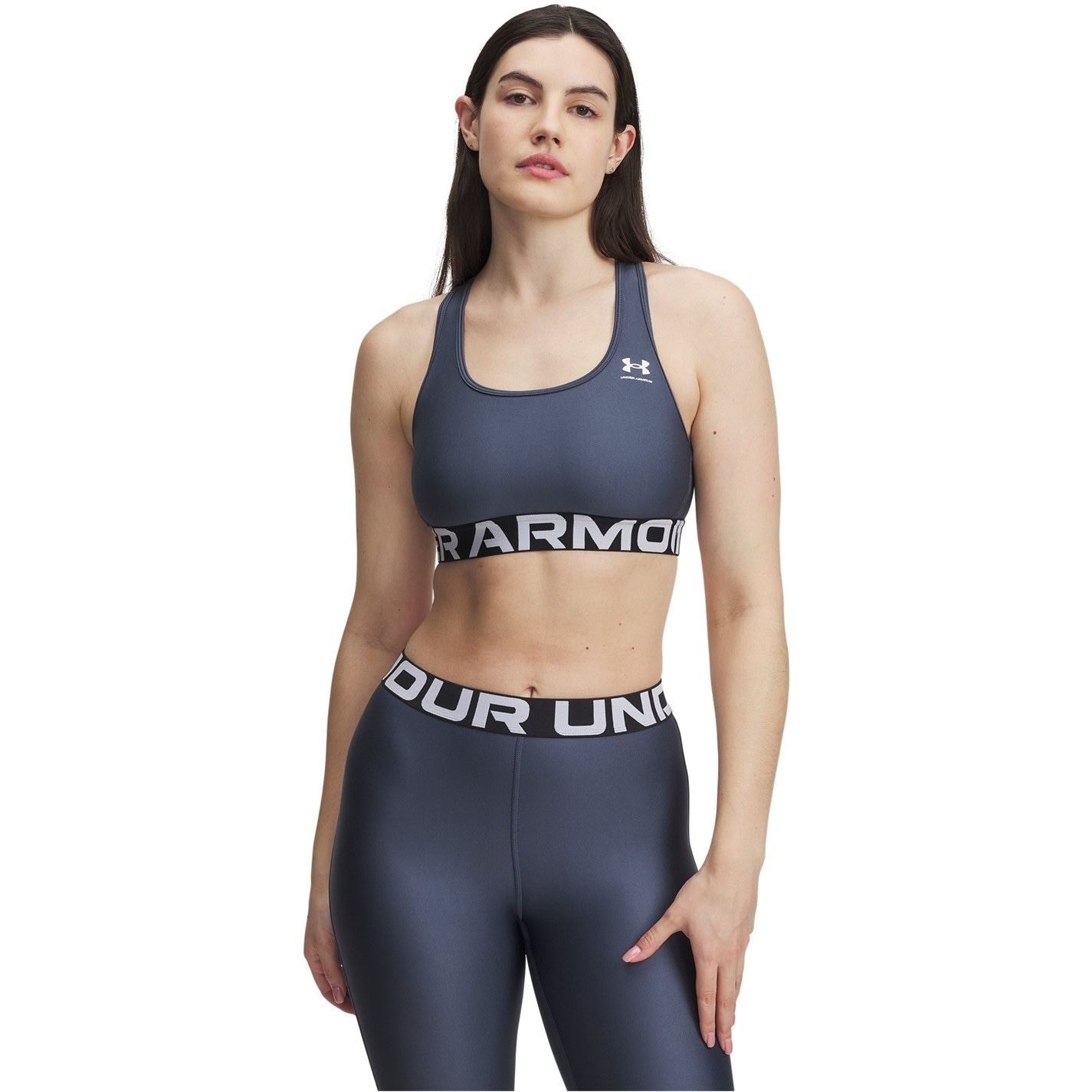 Under Armour Womens Armour Heatgear® Armour Mid Branded Sports Bra
