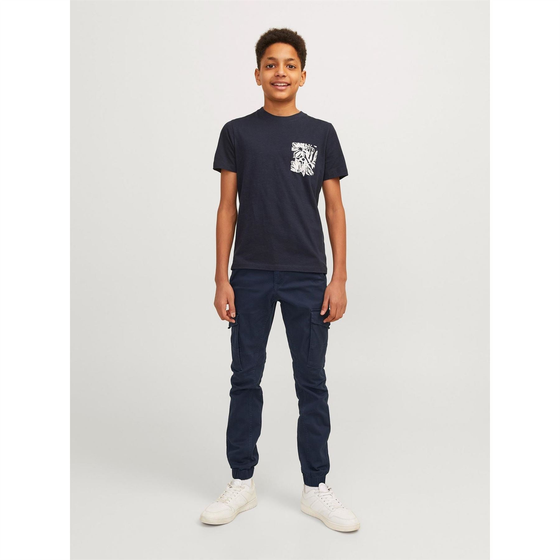 Jack and Jones Paul Flake Slim Stretch Cuffed Cargo Pants Junior