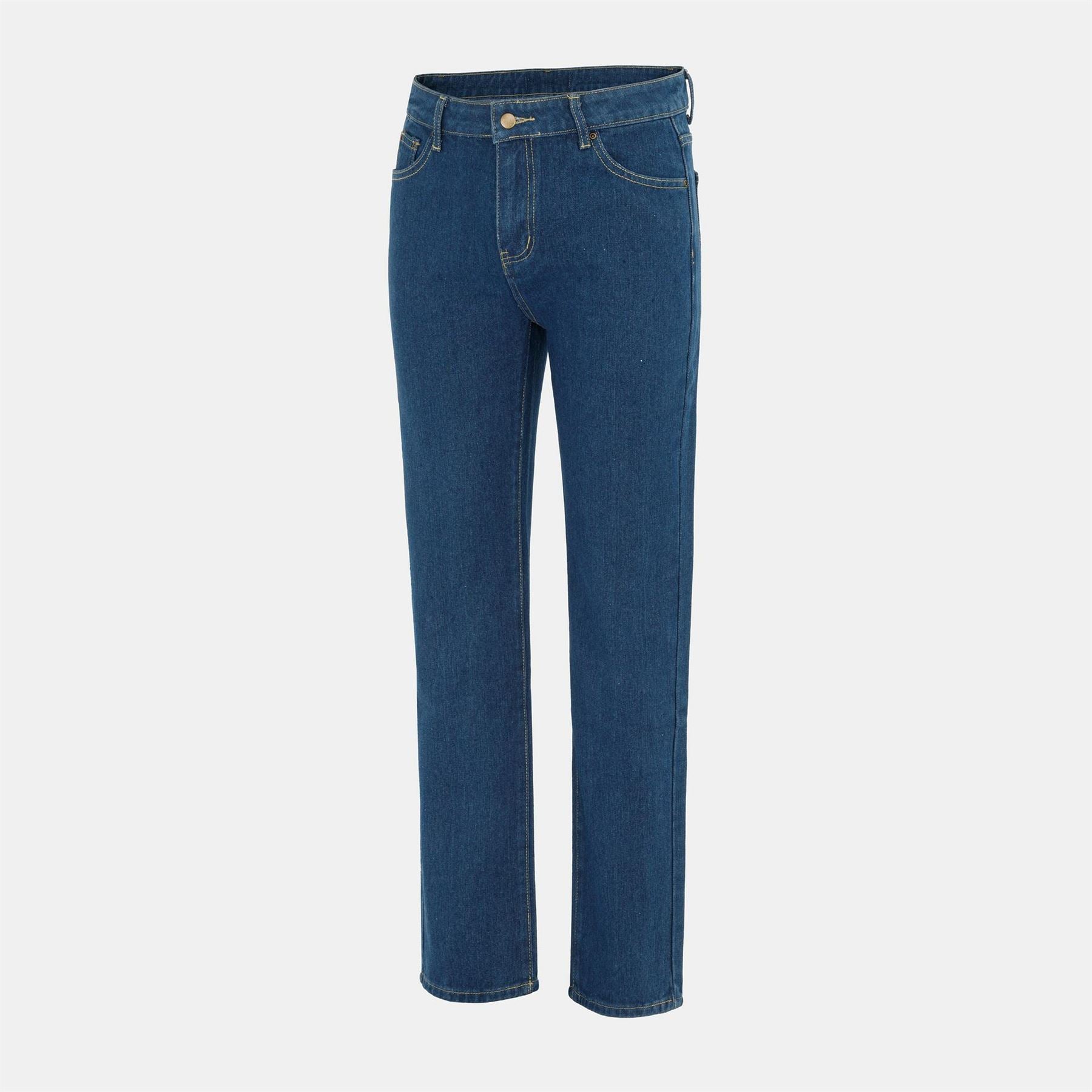 Firetrap Cotton Mid Rise Straight Leg Jeans