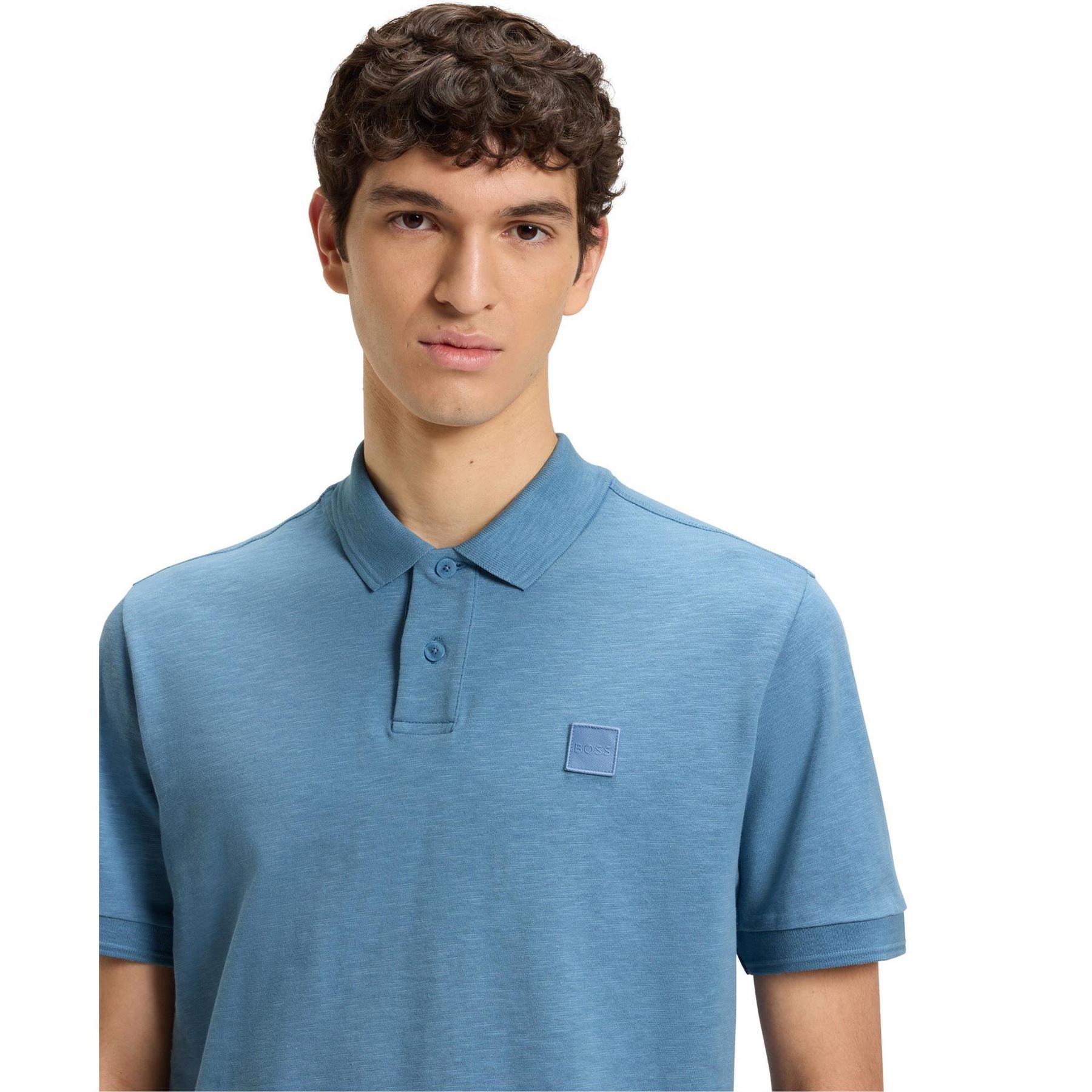 Boss Collared Neck Short Sleeve Polo Shirt