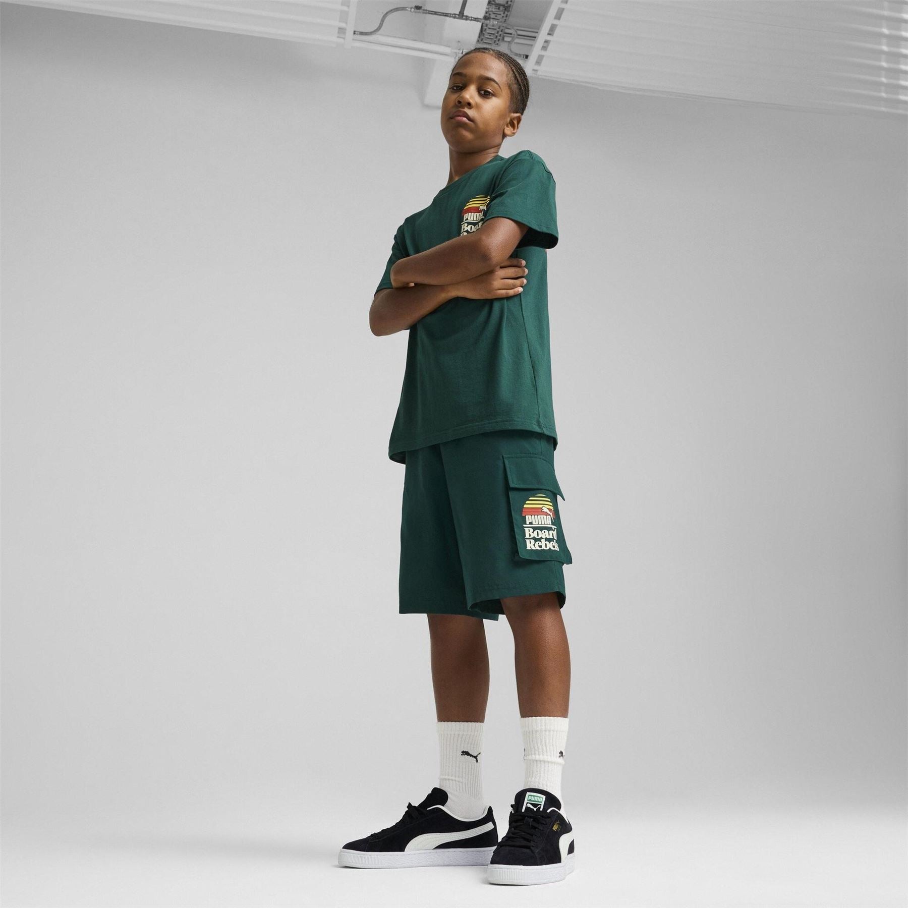 Puma Kids Mid90s Cargo Chino Shorts
