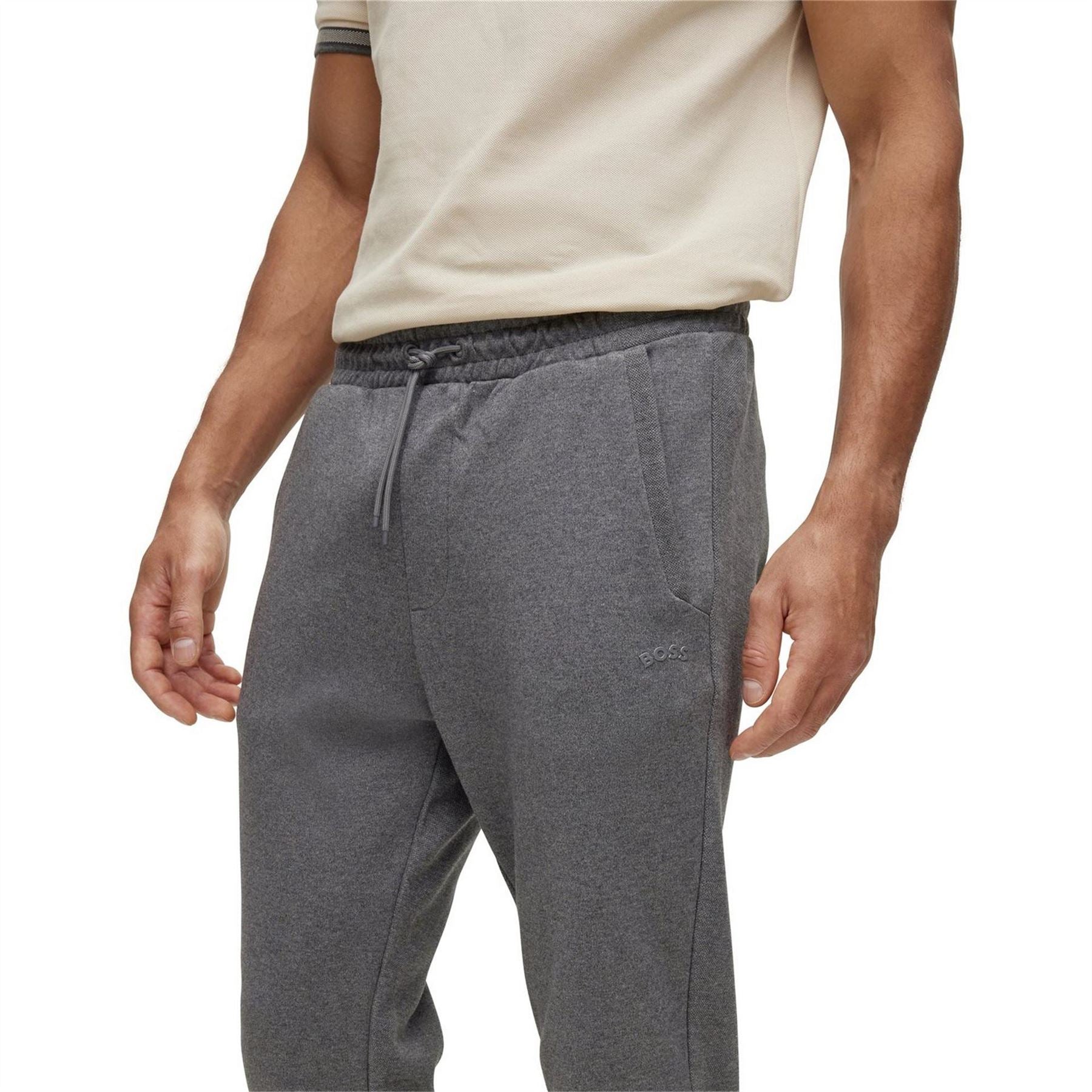Boss Hadikocurve Jog Rubberised Logo Jogging Bottoms