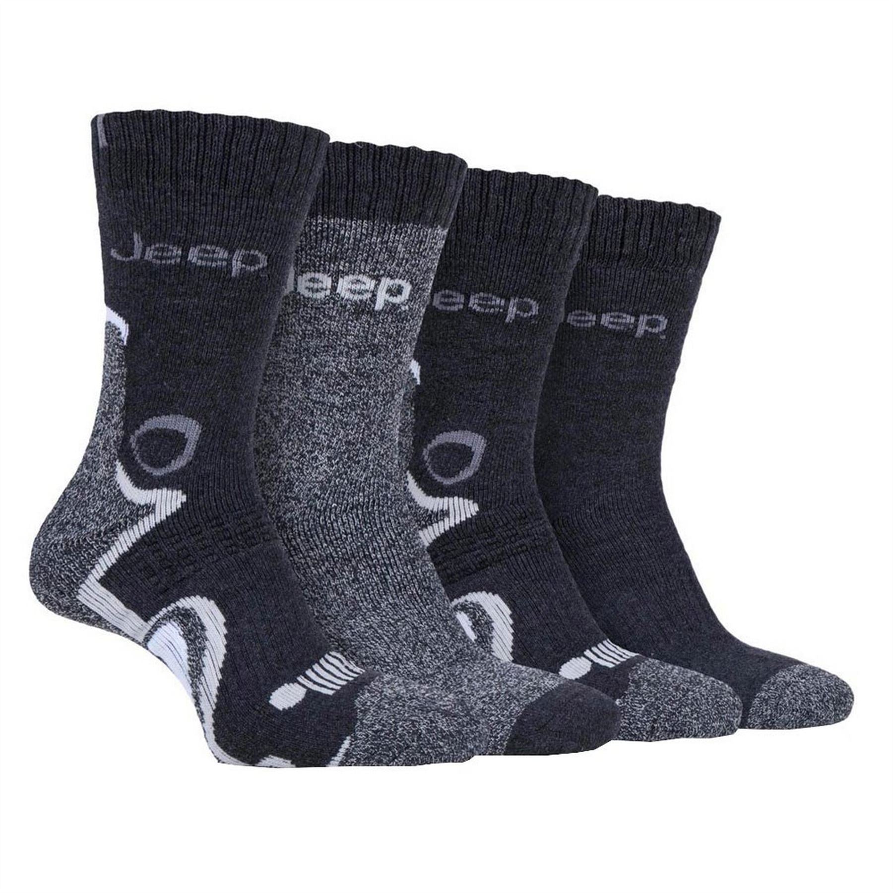 Jeep Mens 4 Pack Performance Boot Socks