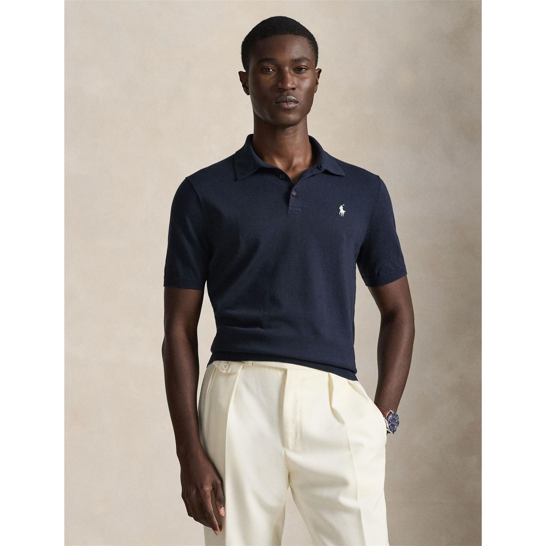 Polo Ralph Lauren Knitted Short Sleeve Polo Shirt