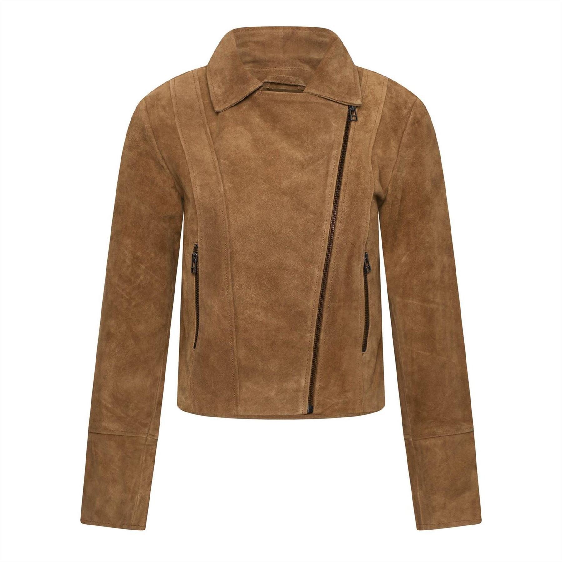 Elle Suede Biker Jacket