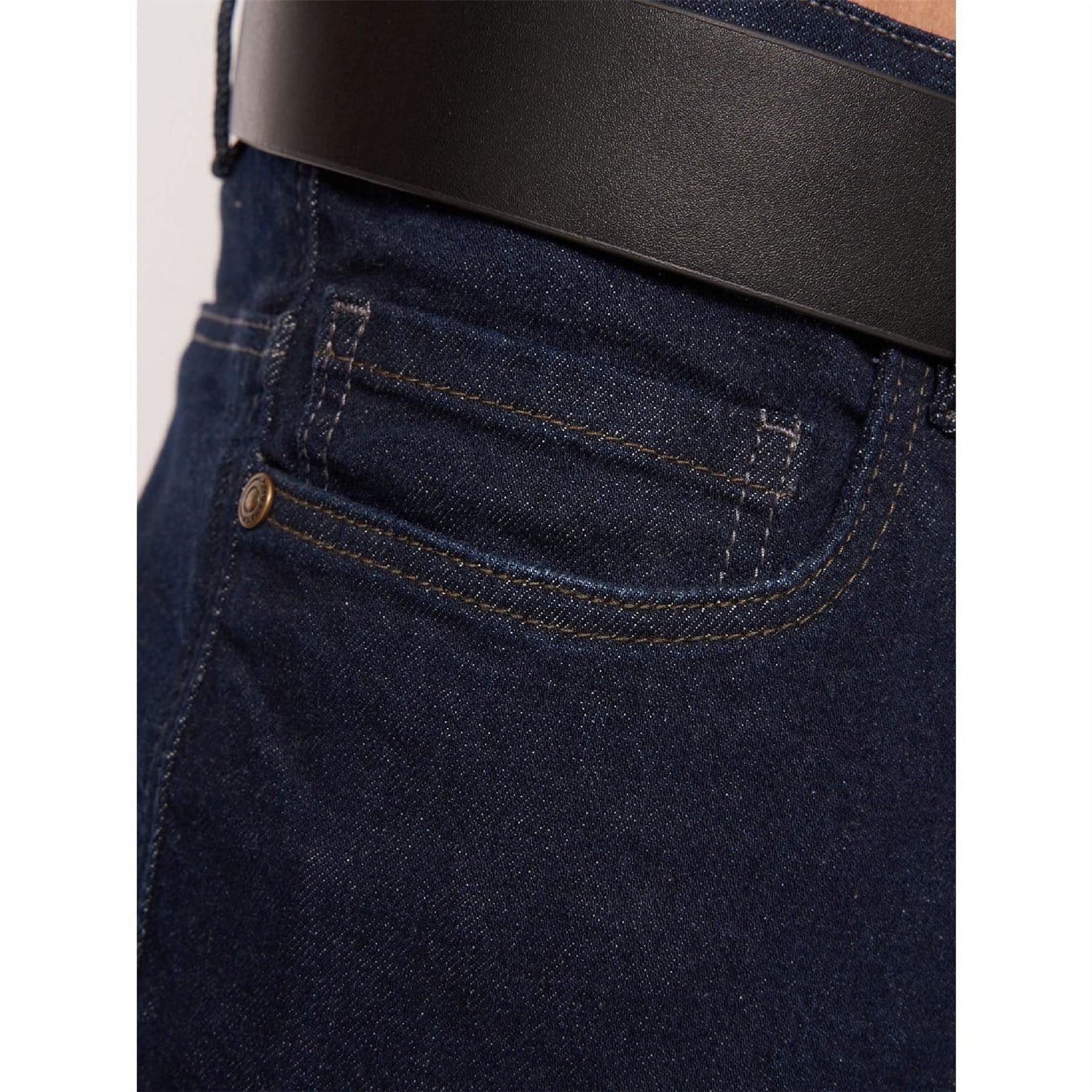 Crosshatch Raw Straight Fit Jeans