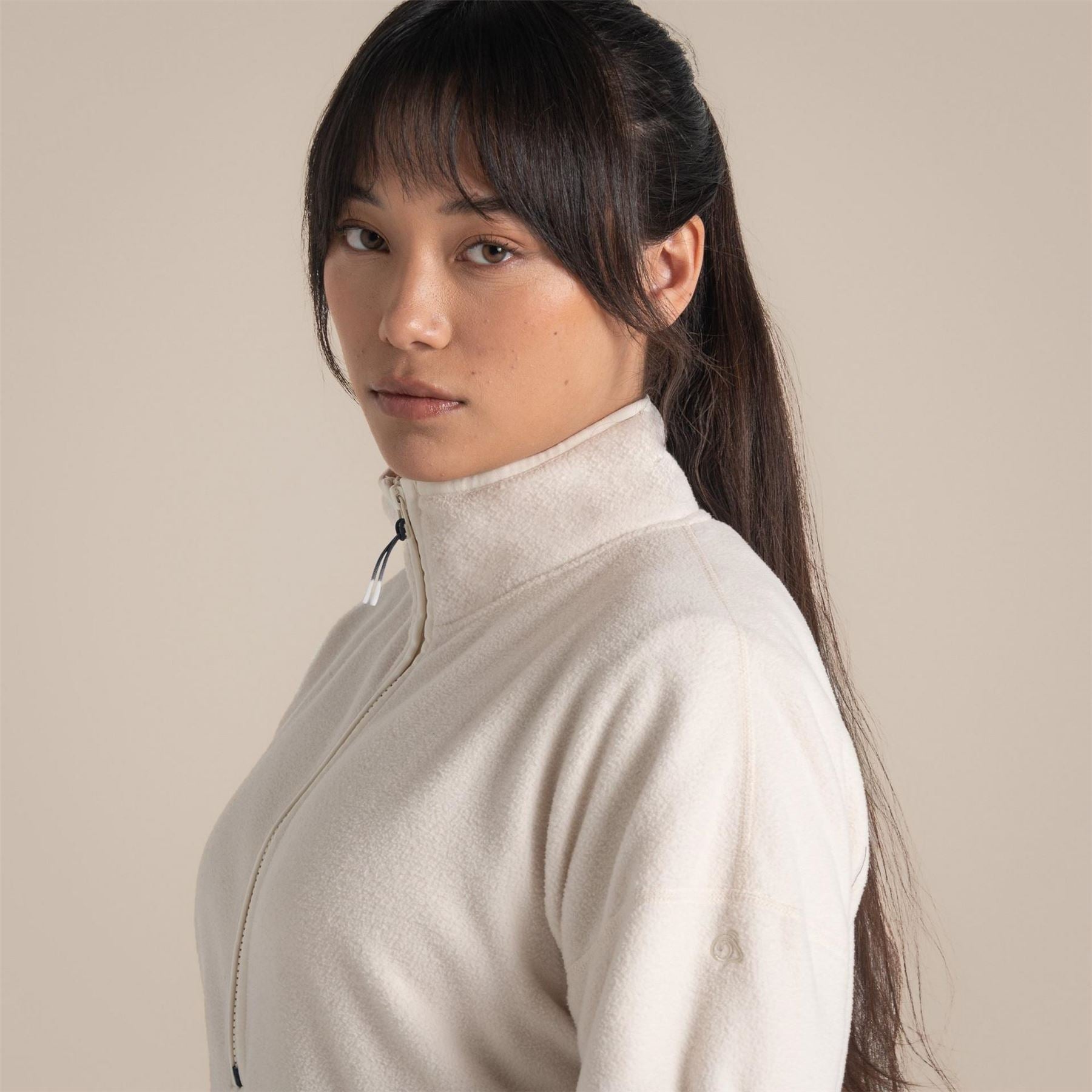Craghoppers Zipped Pocket Funnel Neck Long Sleeve Sweatshirt