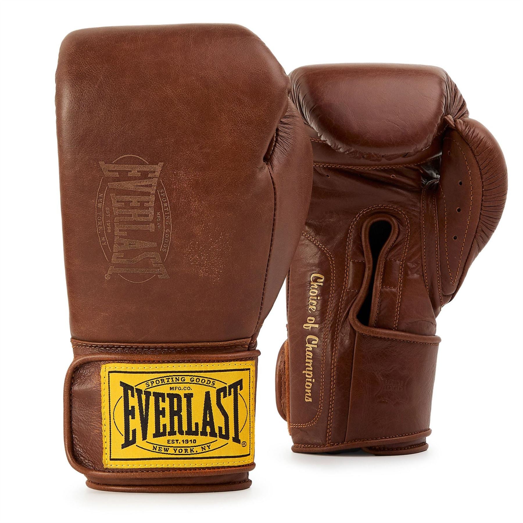 Everlast Pro Leather Hook And Loop Boxing Gloves