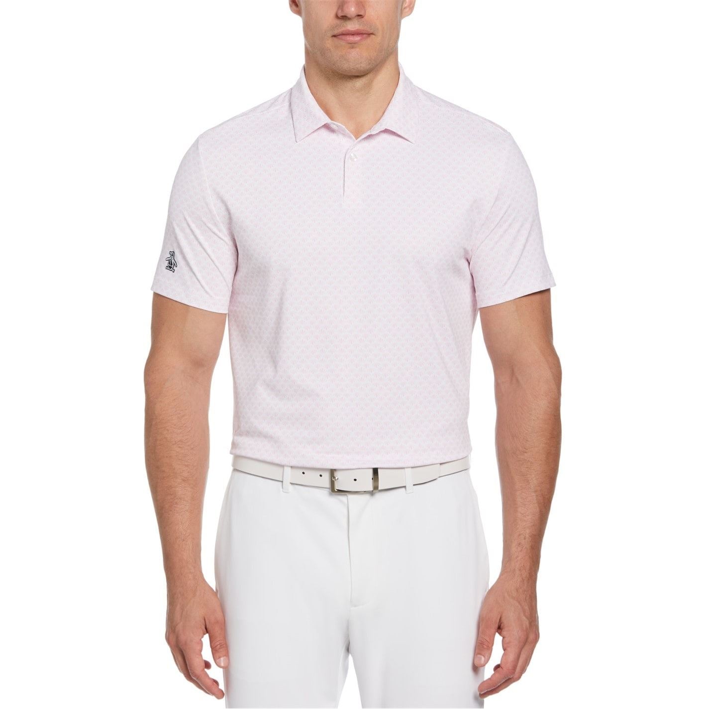 Original Penguin Golf Retro Geo Print Regular Fit Shirt