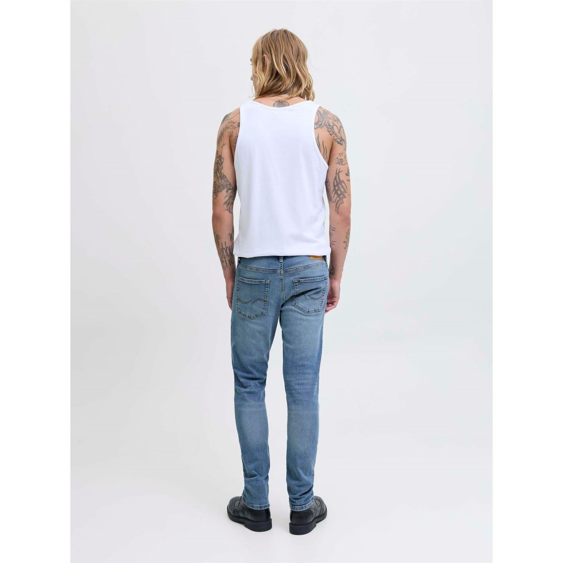 Jack and Jones Glenn Orig Mid Rise Slim Fit Jeans