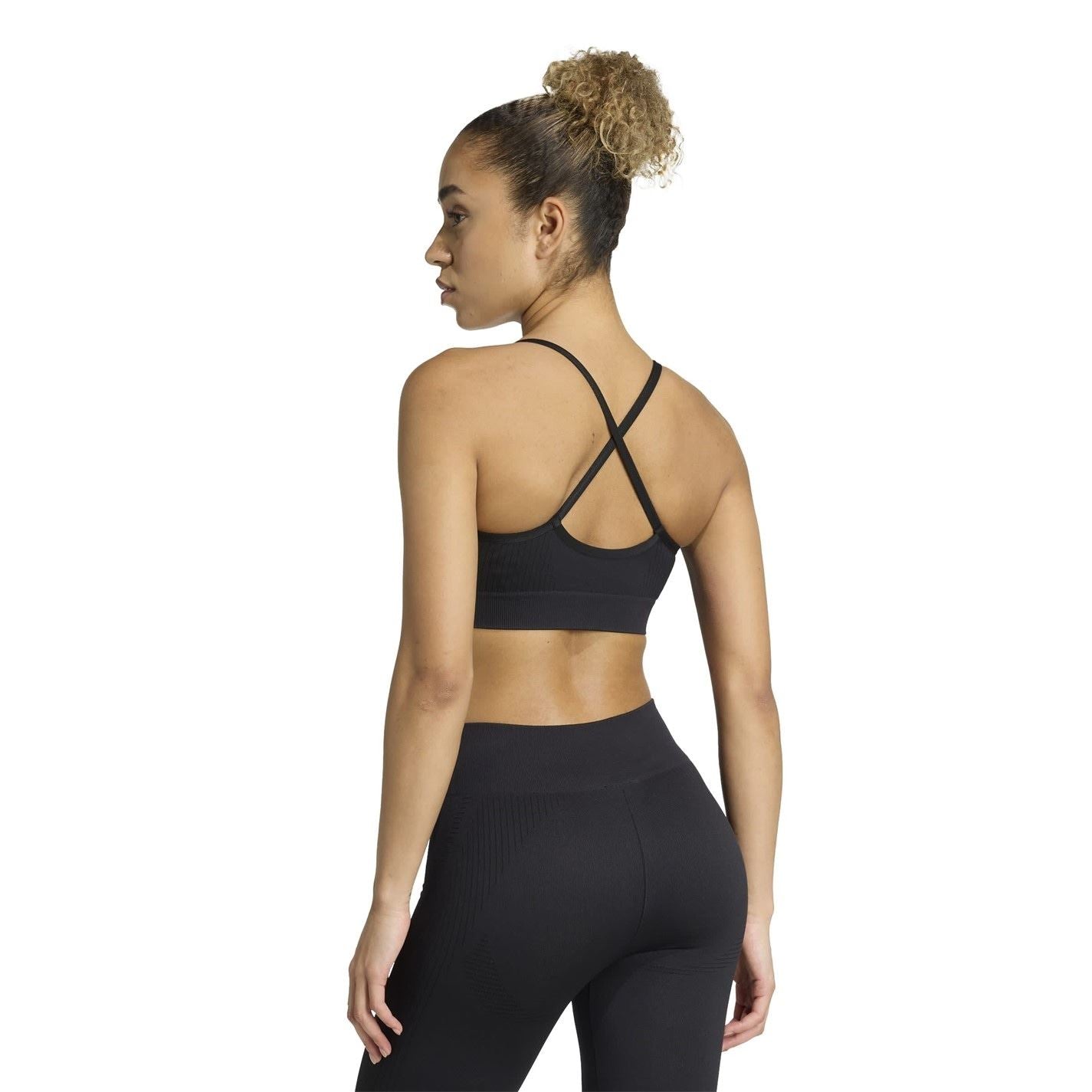 adidas Snug Fit Sports Bra with Spaghetti Straps