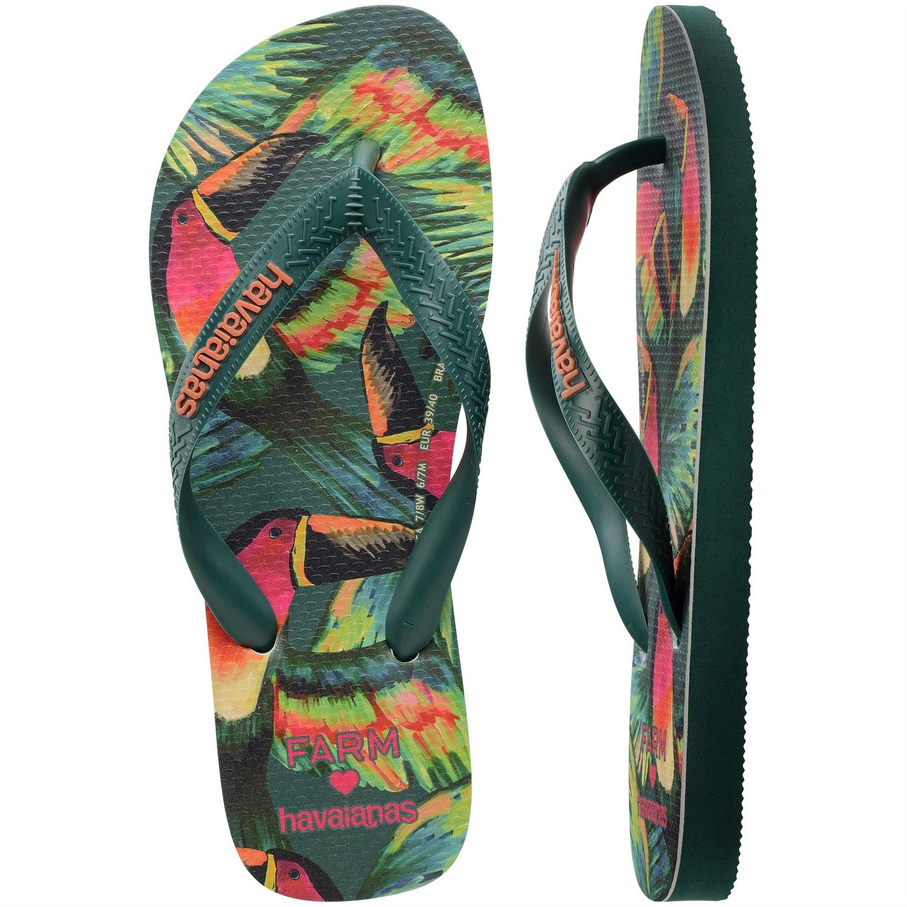 Havaianas Graphic Print Thong Toe Flip Flops