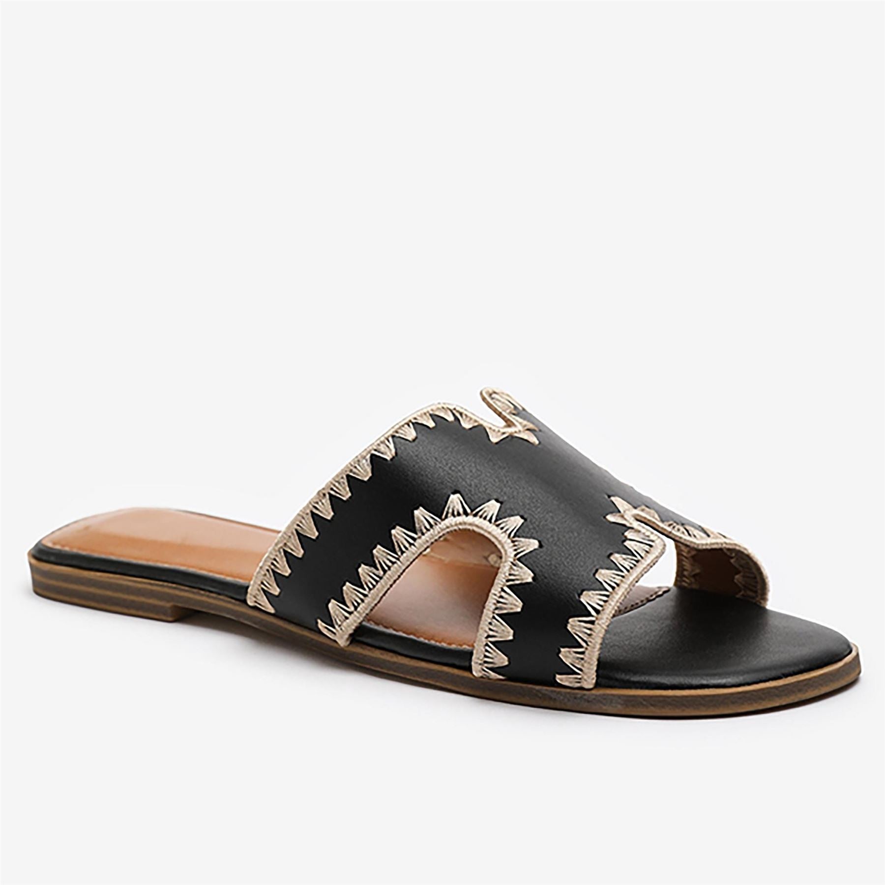 Wheres That From Frankii Open Toe Slide Sandals