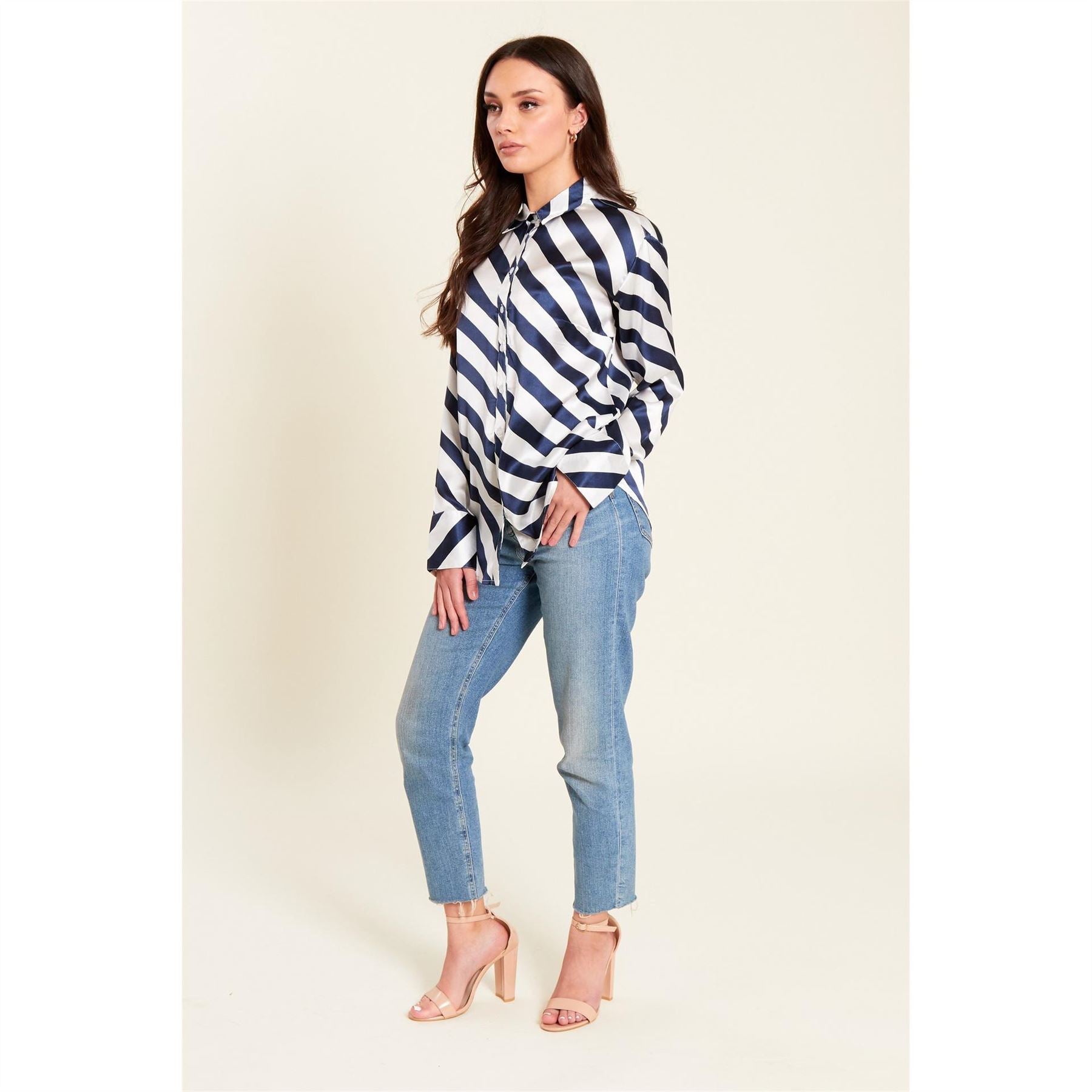Be You Satin Long Sleeve Regular Fit Shirt