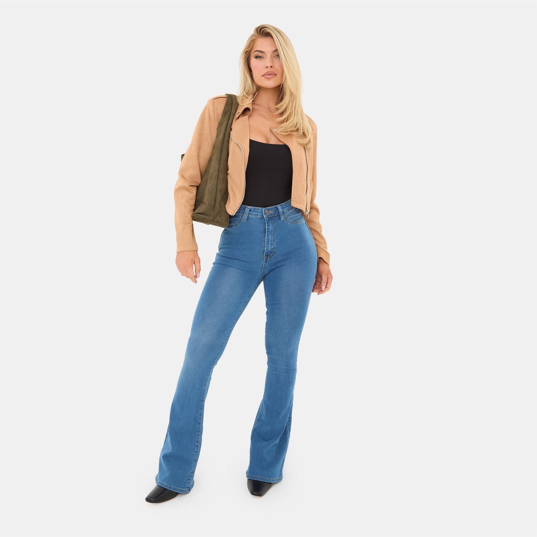 I Saw It First Suede Biker Jacket