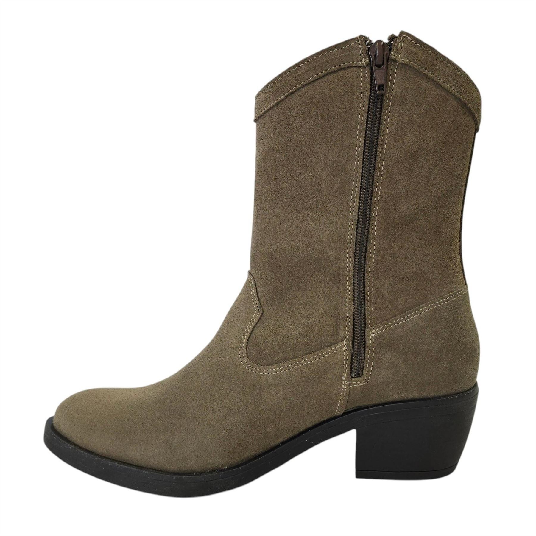 Jack Wills JW Dalida Suede Calf Chunky Heel Hiker Boots