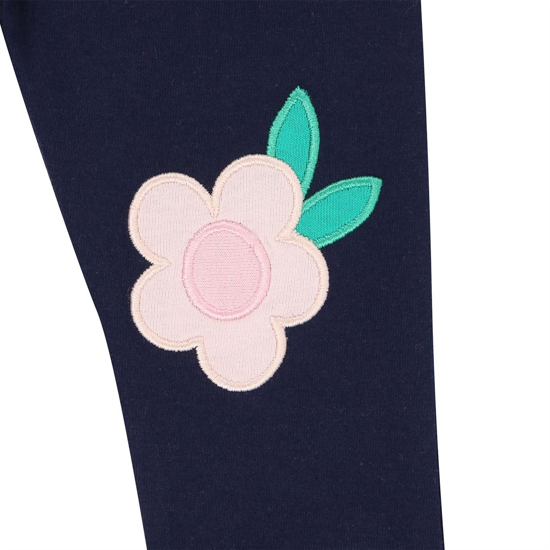 Lilly and Sid App Knee Floral Embroidered Shapewear Leggings