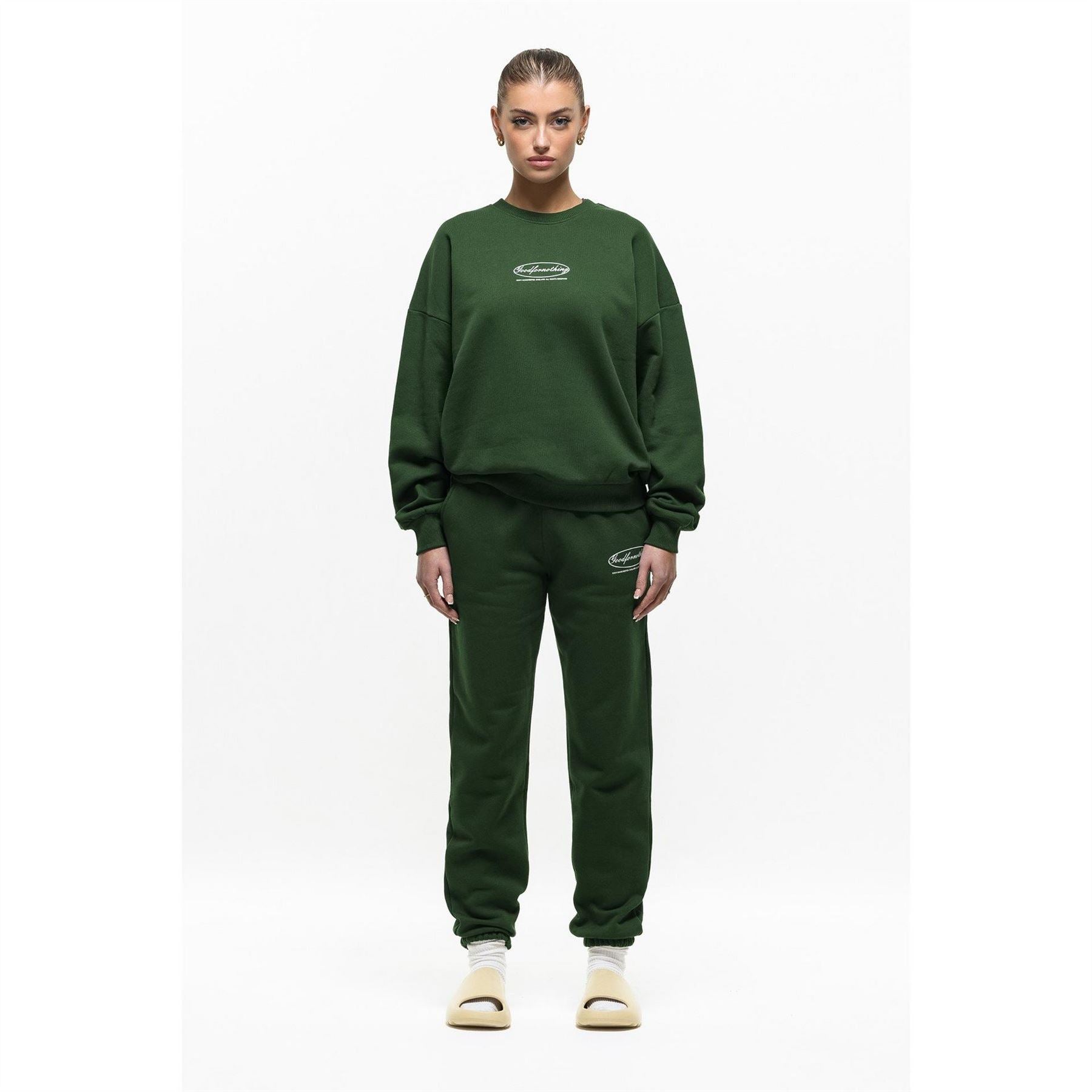 Good For Nothing Oval Sweatshirt Dark Green