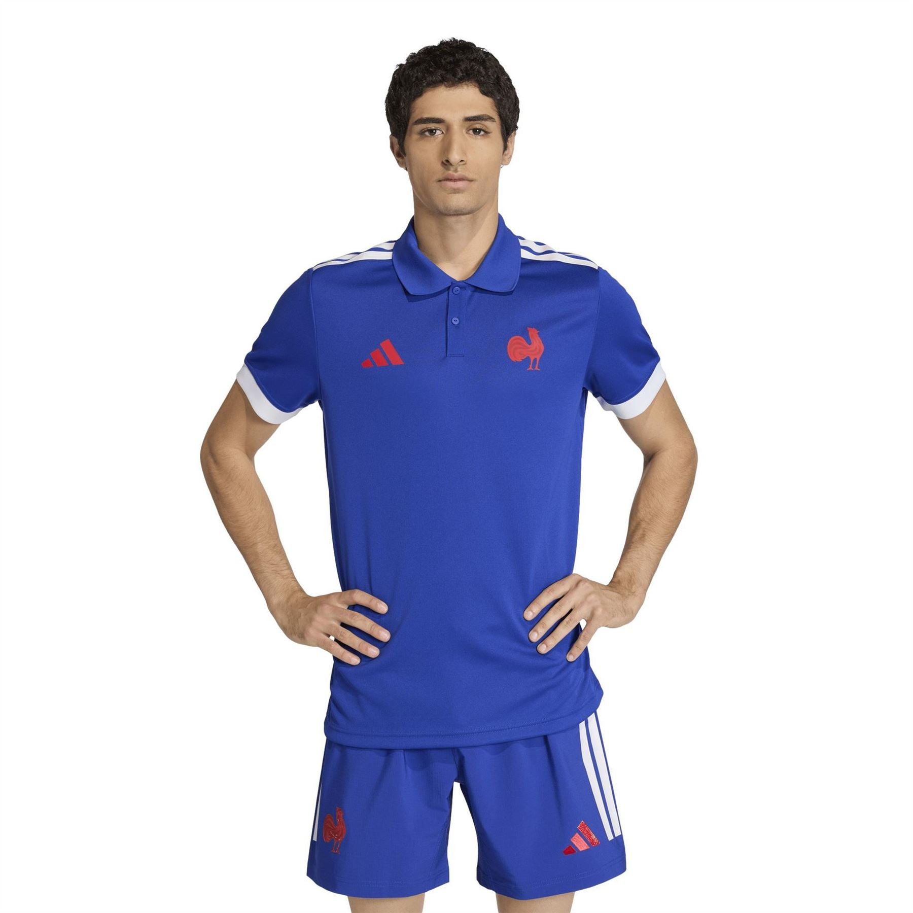 adidas Mens France Home Polo Shirt 2026