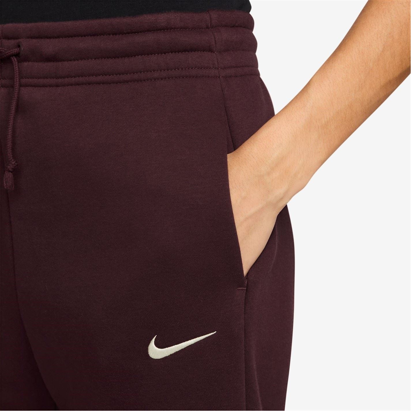 Nike Womens Sportswear Phoenix Fleece High Waisted Wide Leg Sweatpants
