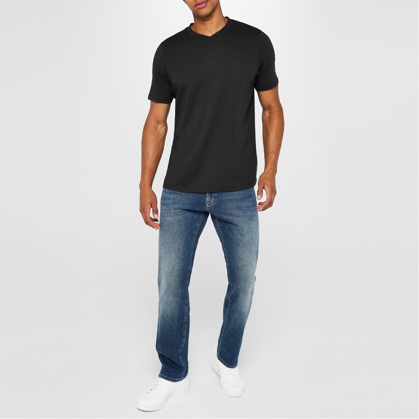 Donnay Mens Three Pack V Neck T-Shirt