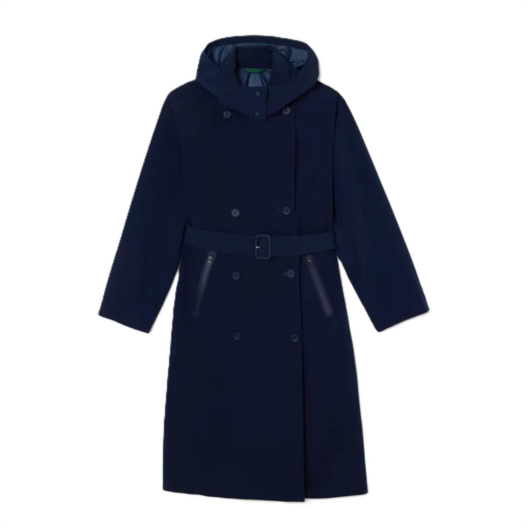 Lacoste  Weather Resistant Belted Trench Coat