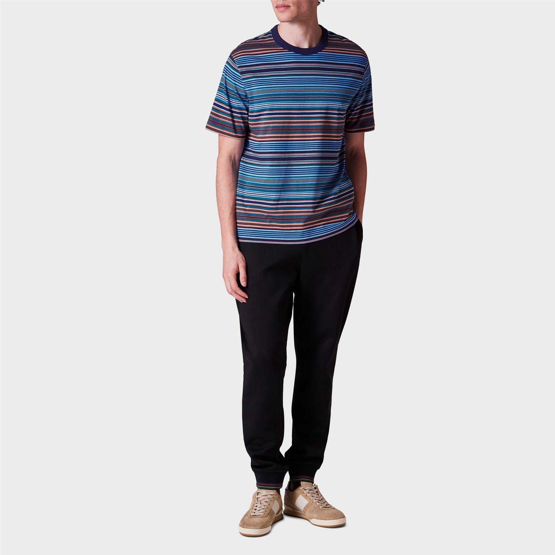 PS Paul Smith Regular Fit Stripe Crew Neck T-Shirt