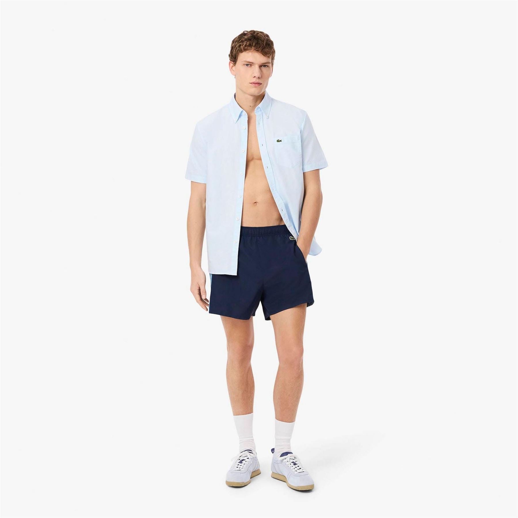 Lacoste Colour-Block Swim Trunks