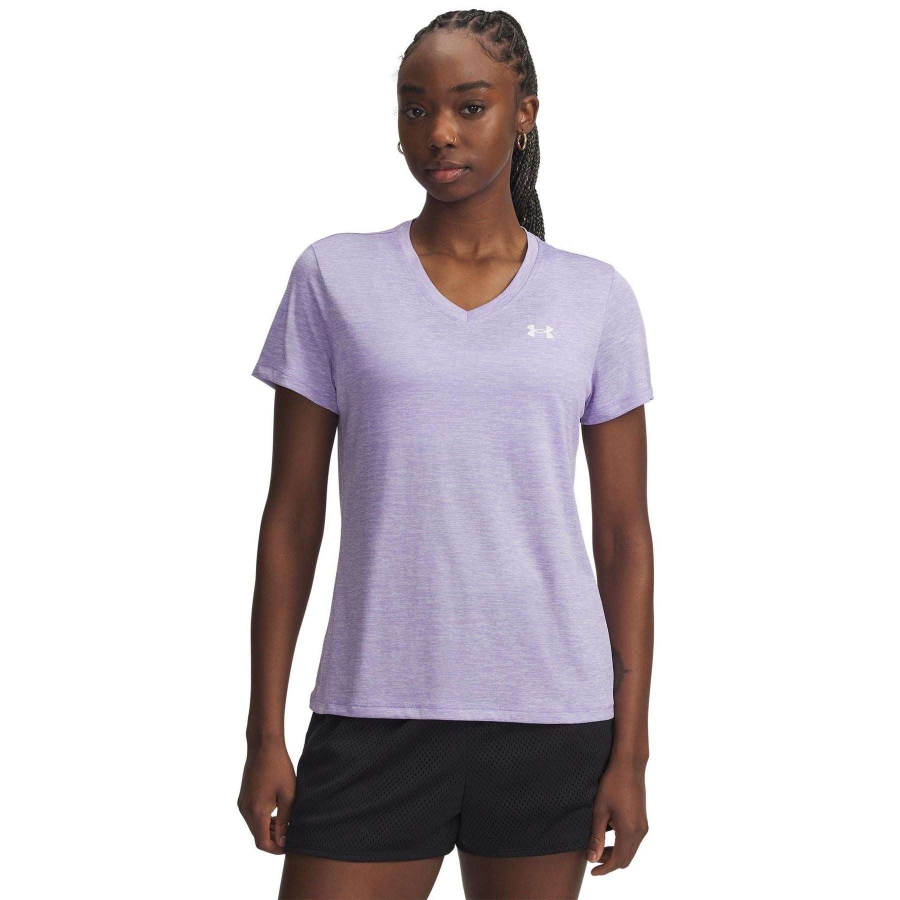 Under Armour Womens Armour Tech™ Twist V Neck Short Sleeve