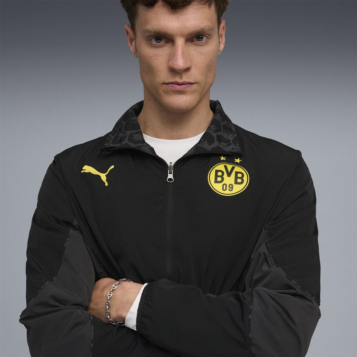 Puma Borussia Dortmund Licensed Rain Anorak Jacket