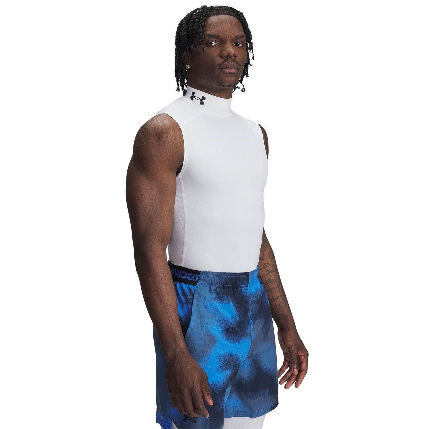 Under Armour Mens Armour Ua Hg Comp Mock Sl Gym Vest