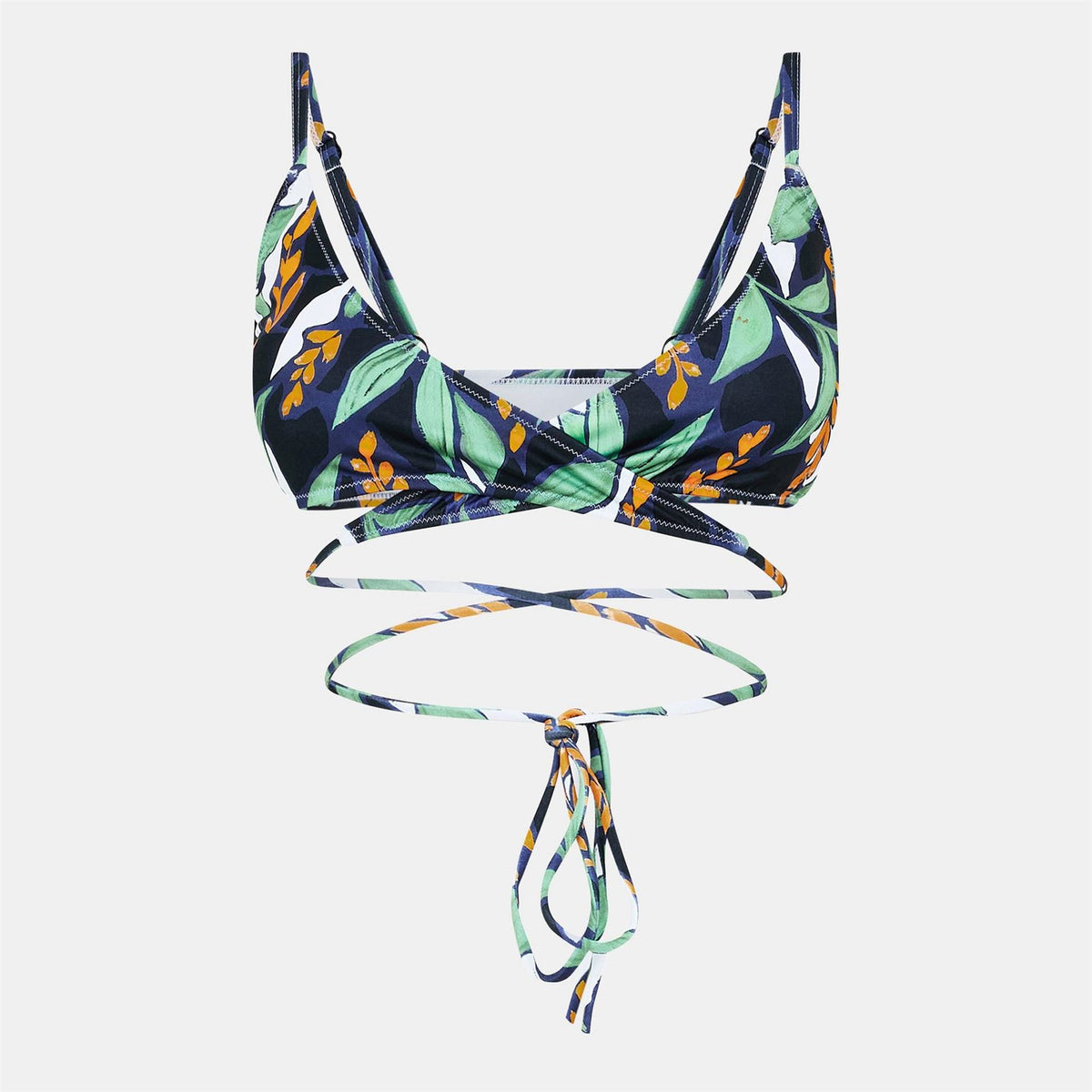 Hugo Bralette Blooms Floral Triangle Bikini Top