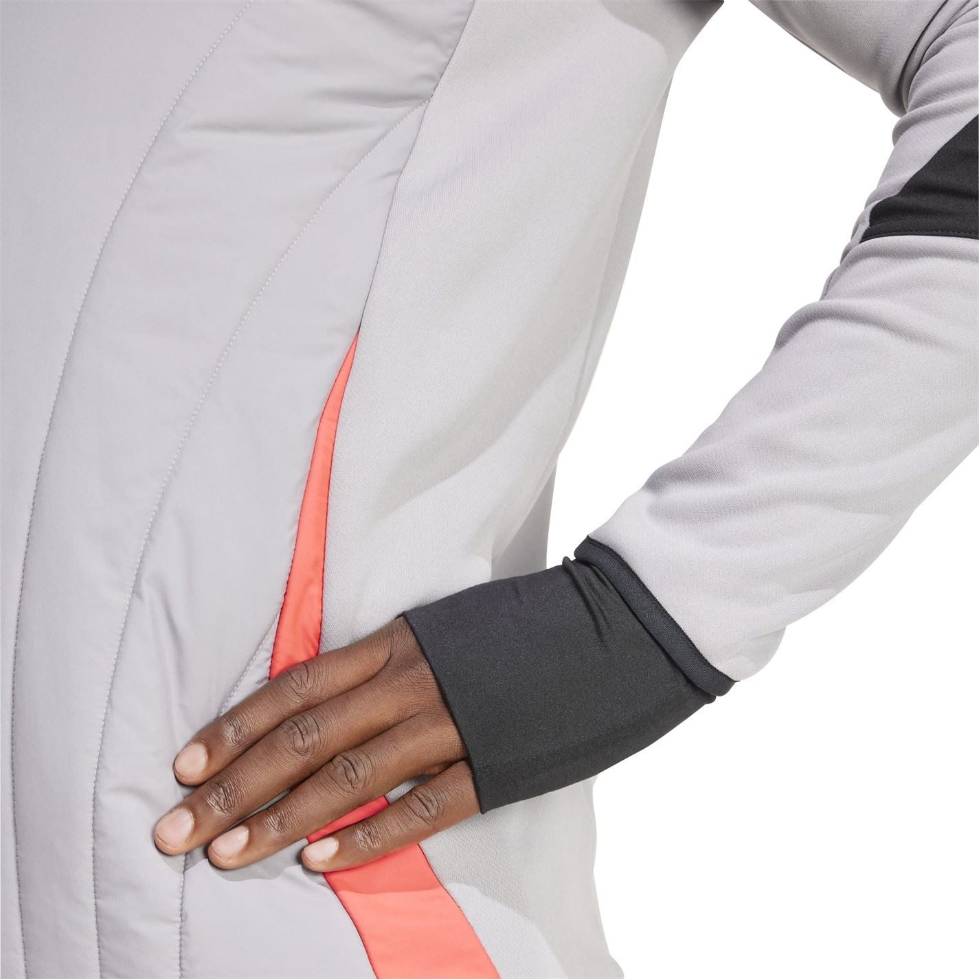 adidas Tiro Regular Fit Raglan Sleeve Zip Neck Athletic Top