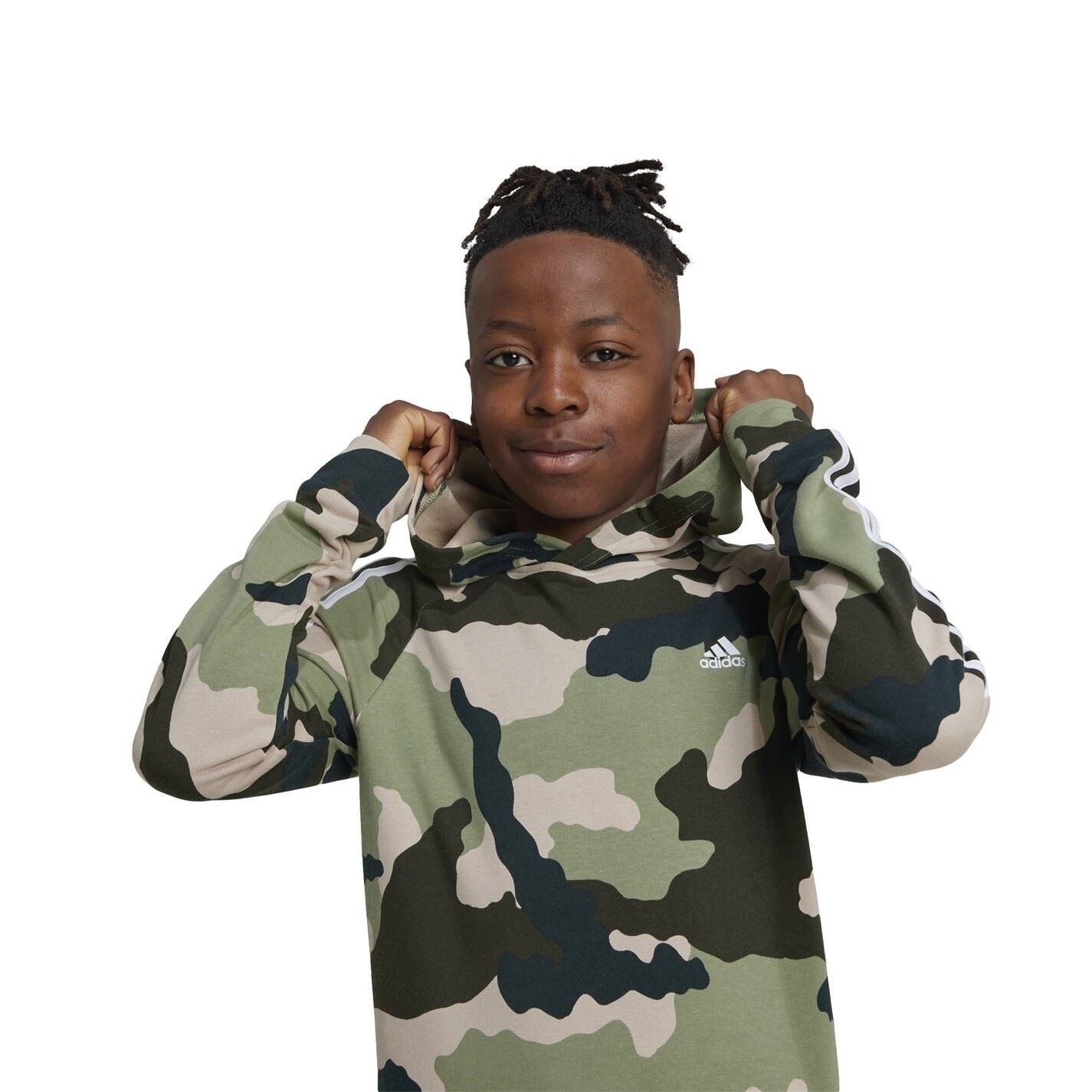 adidas Junior Camo Hoodie