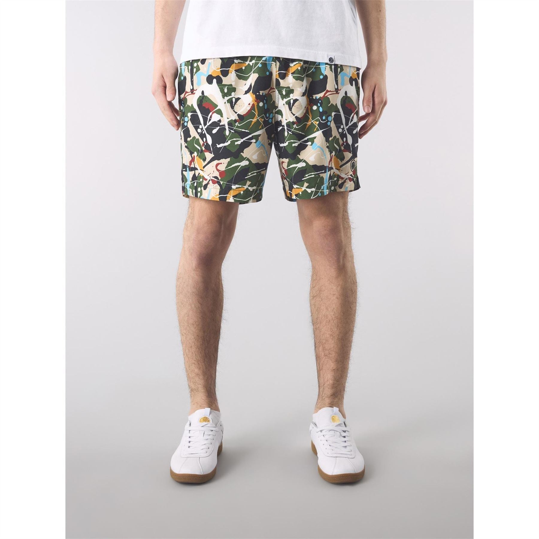 Pretty Green Convergence Abstract Patterned Swim Short