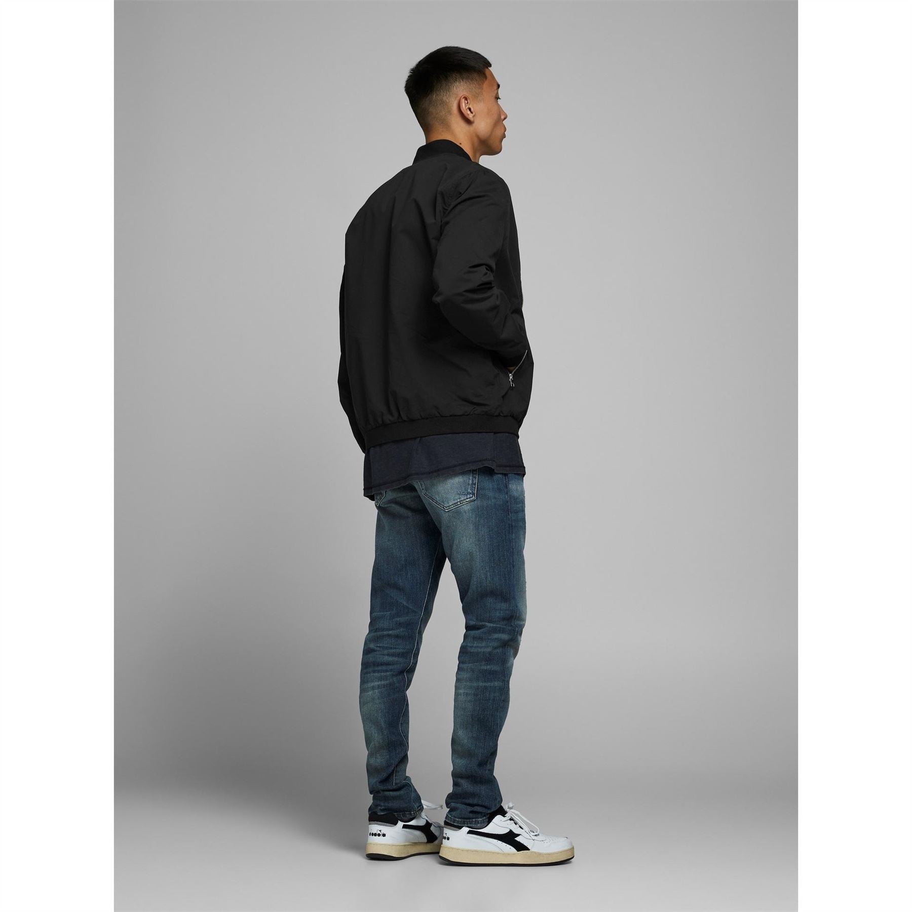 Jack and Jones  Rush Water Resistant Long Sleeve Bomber Jacket