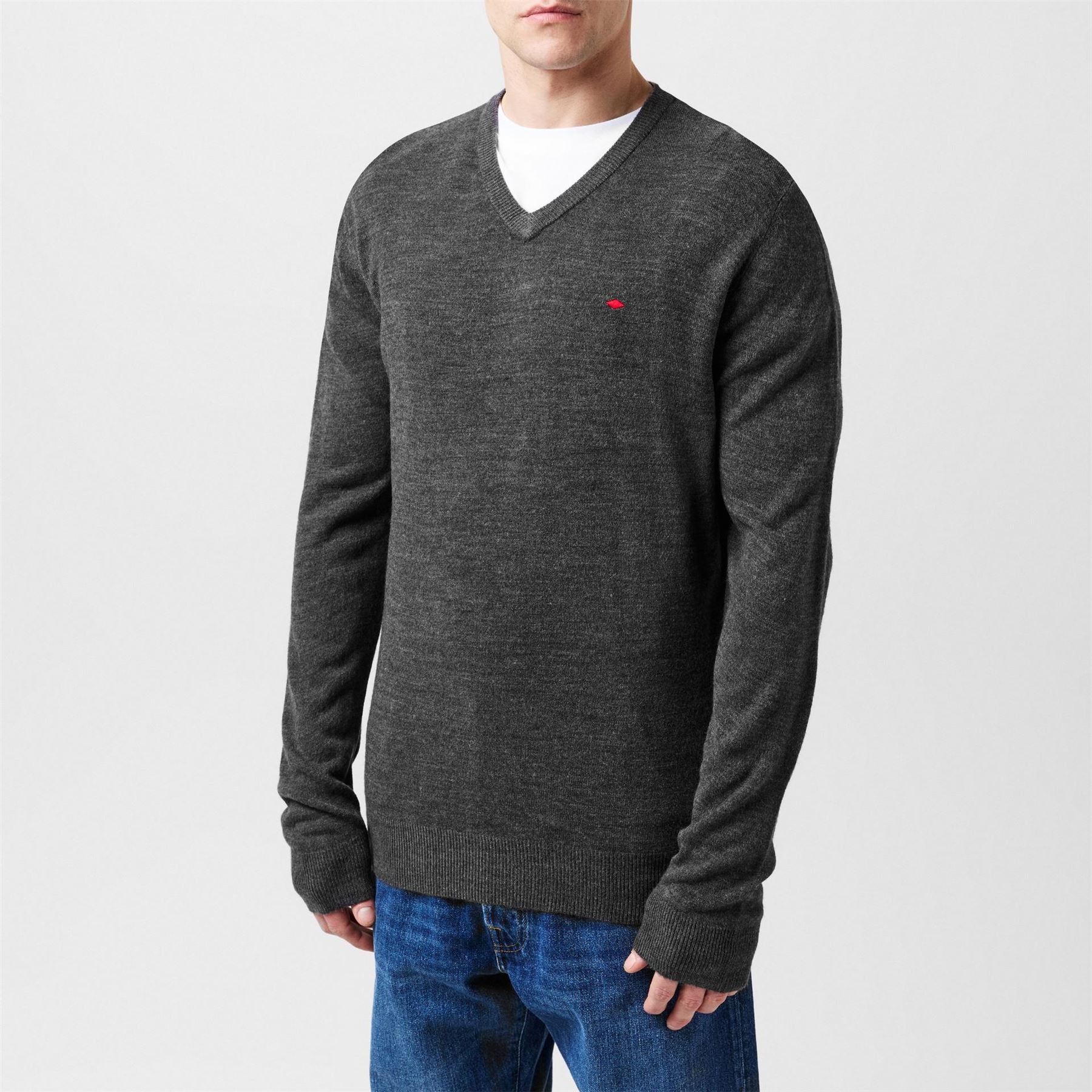 Lee Cooper Cooper Long Sleeve V Neck Jumper