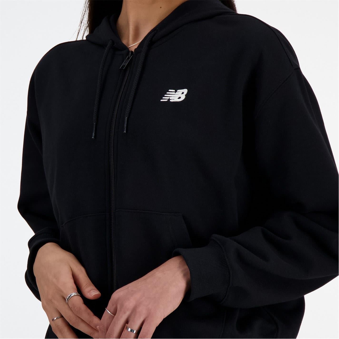 New Balance Full-Zip Hooded Relaxed Fit Sweatshirt