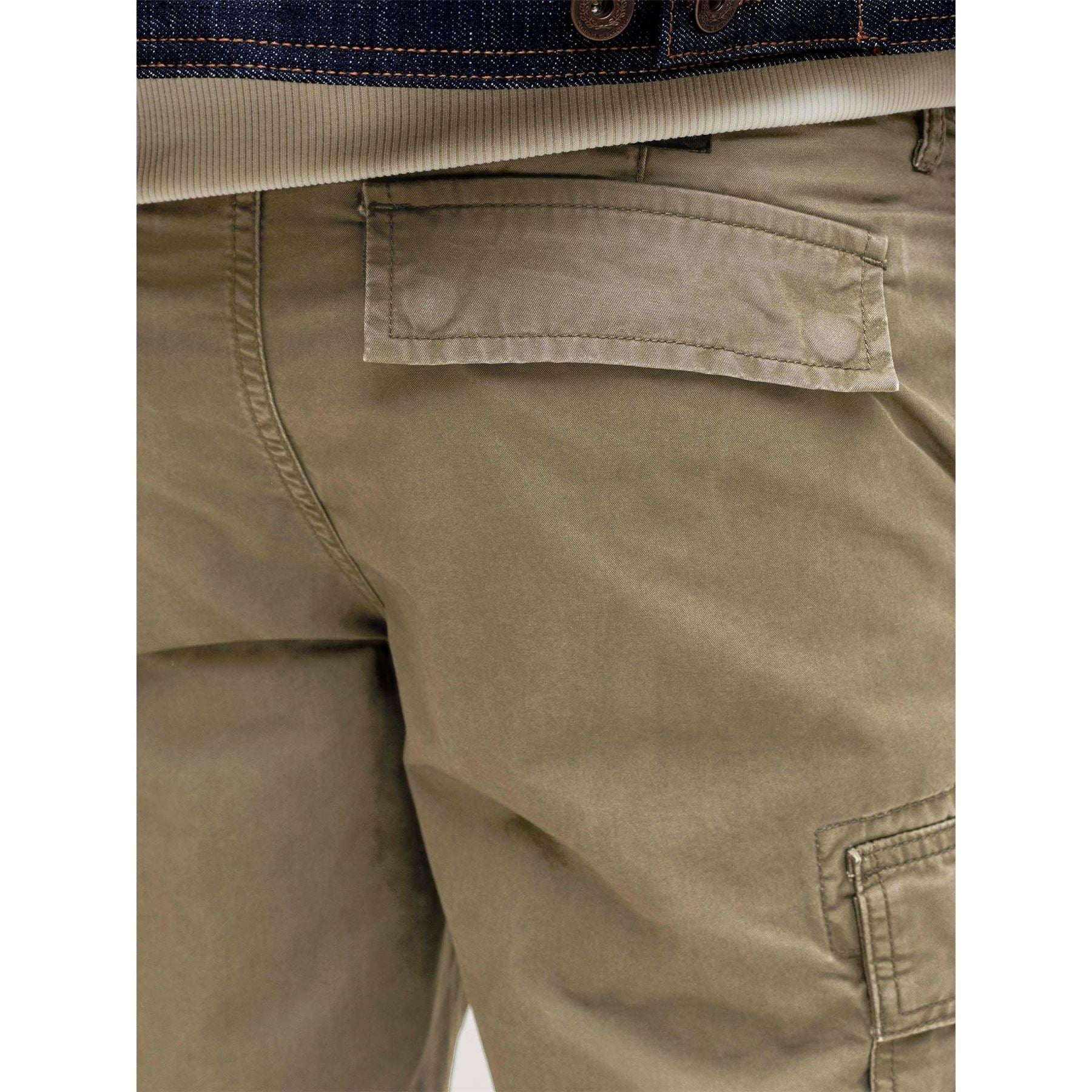 Jack and Jones Cole Frank Solid Cargo Shorts