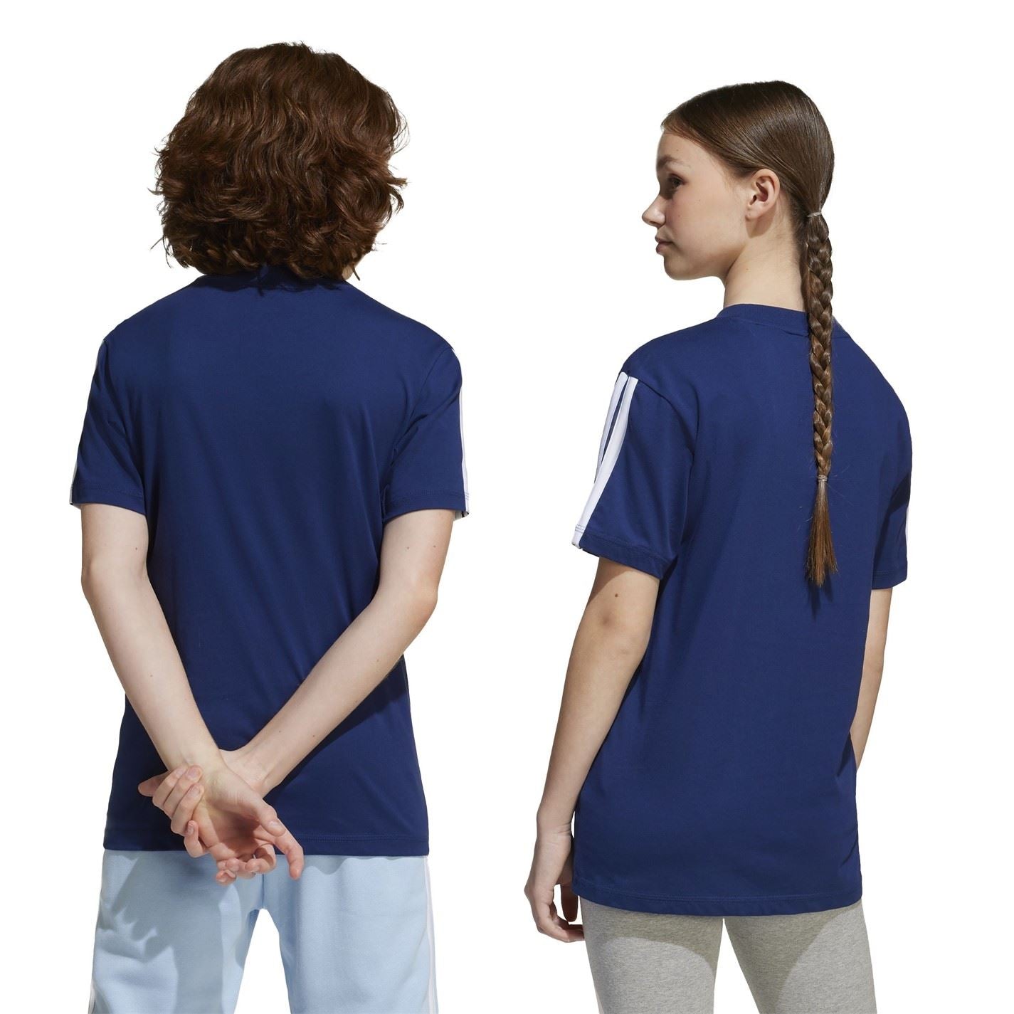 adidas 3 Stripe Essentials T-Shirt Junior