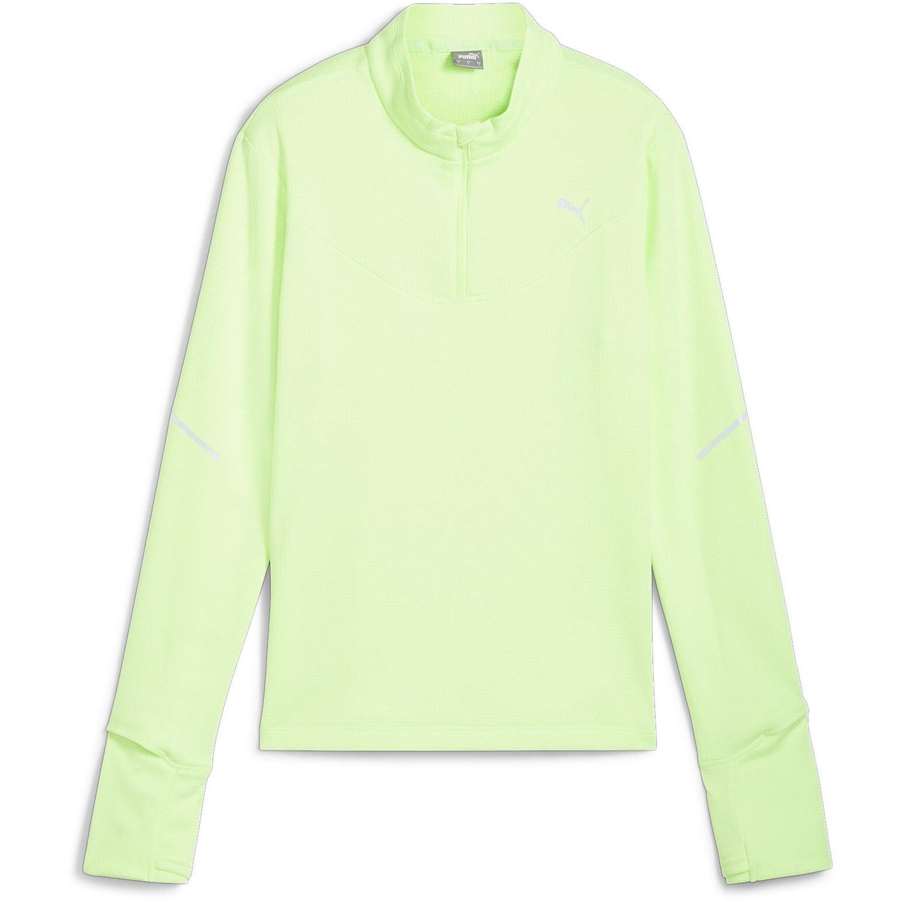 Puma Grid Half Zip Long Sleeve Performance Running Top