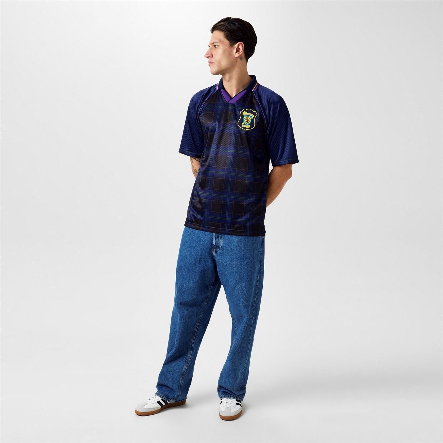 Score Draw Scotland 96 V Neck Regular Fit T Shirt