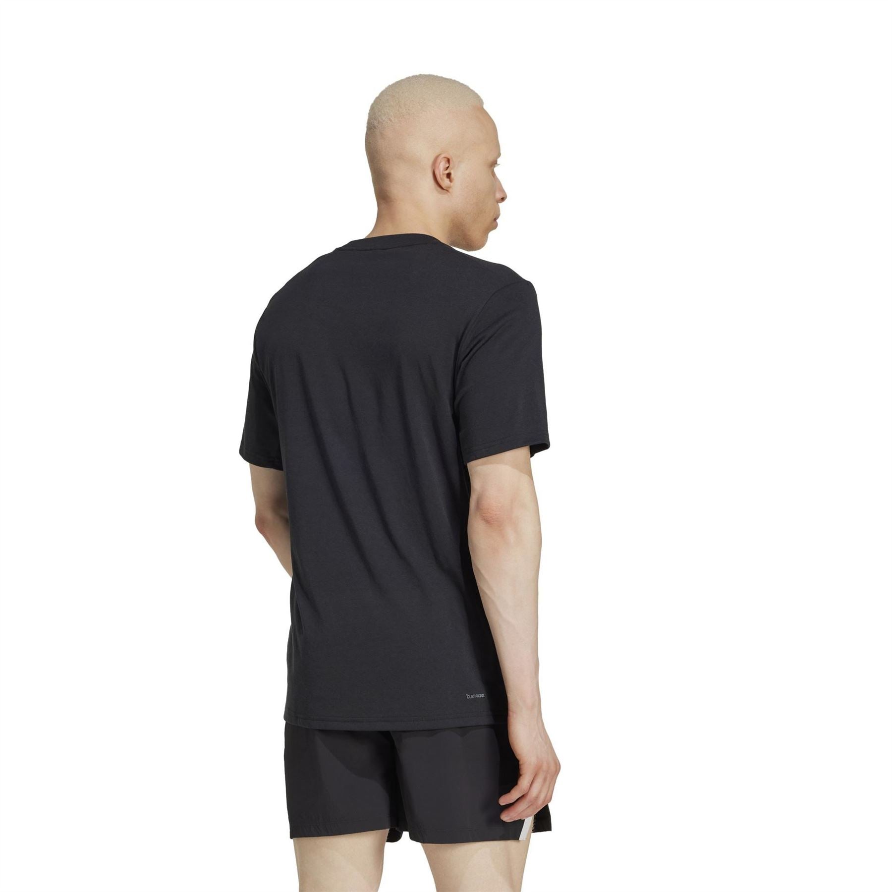 adidas Text Graphic Crew Neck Short Sleeve Jersey T-Shirt