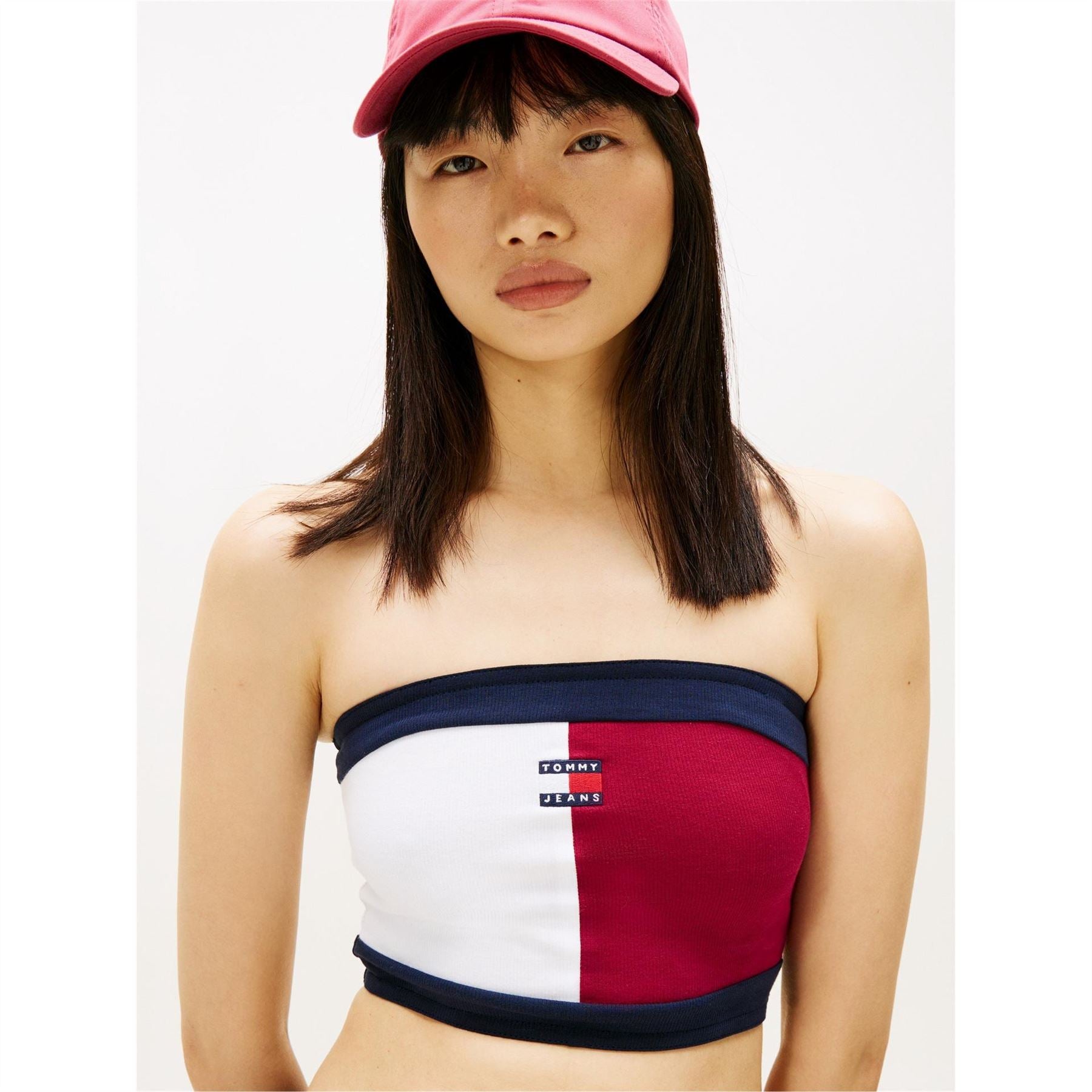 Tommy Jeans Flag Tube Bandeau Top