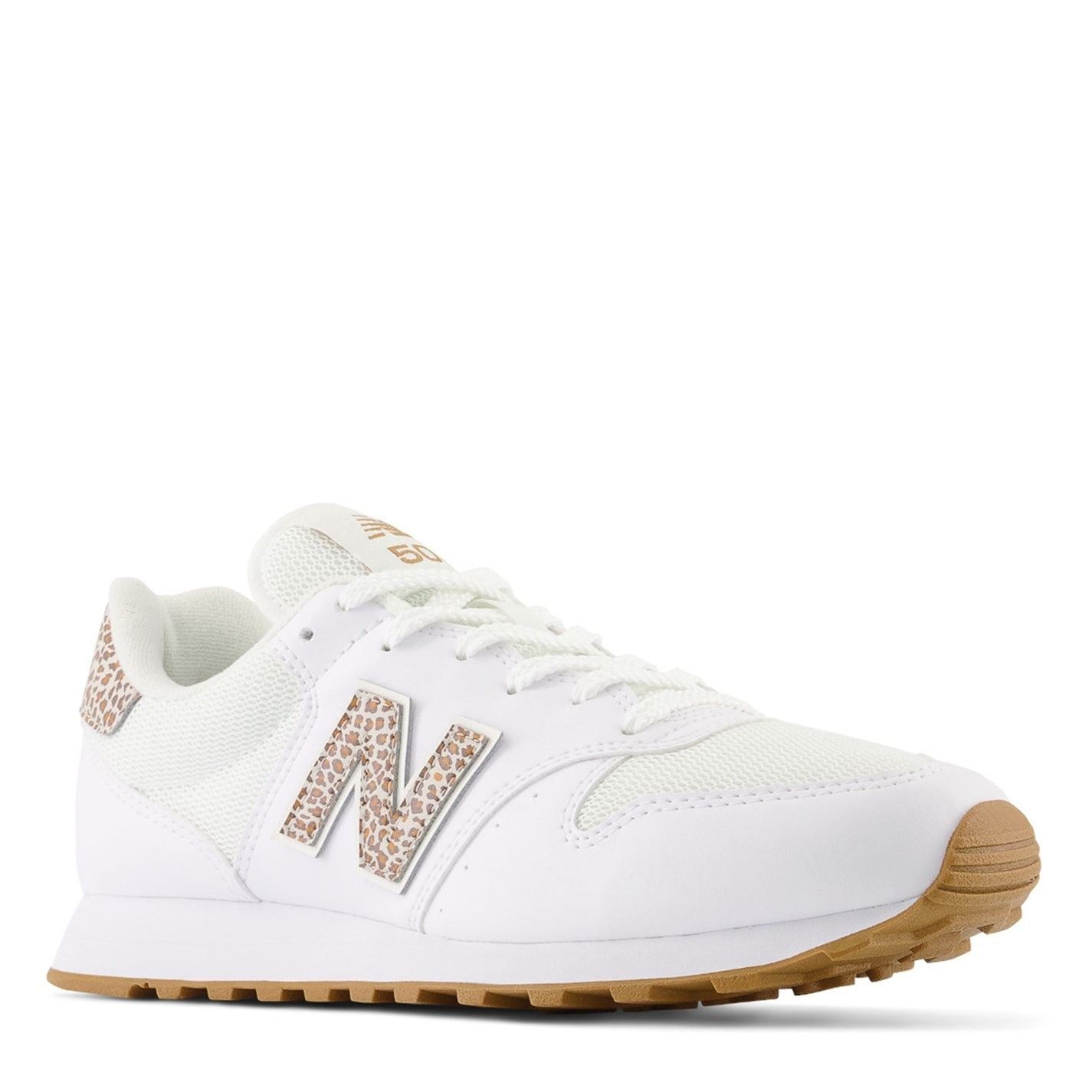 New Balance 500 Low Top Leopard Patterned Sneakers